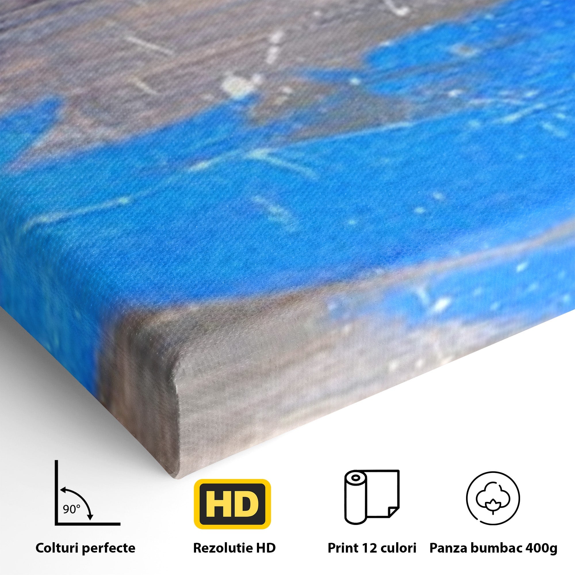 Set 2 Tablouri Canvas Premium LuxCanva® C2-1064, Pictura Abstracta, Abstract, Living Room, Office, Relaxare, Culori Vibrante