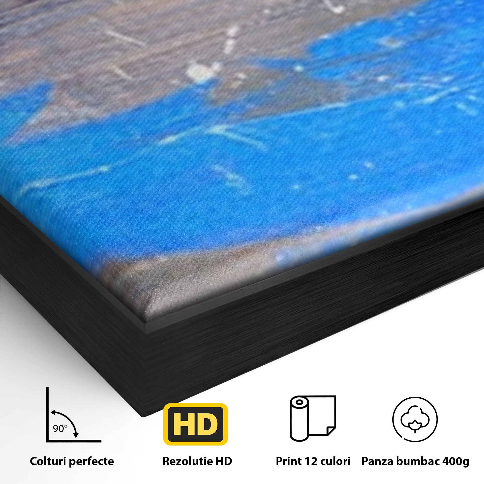 Set 2 Tablouri Canvas Premium LuxCanva® C2-1064, Pictura Abstracta, Abstract, Living Room, Office, Relaxare, Culori Vibrante