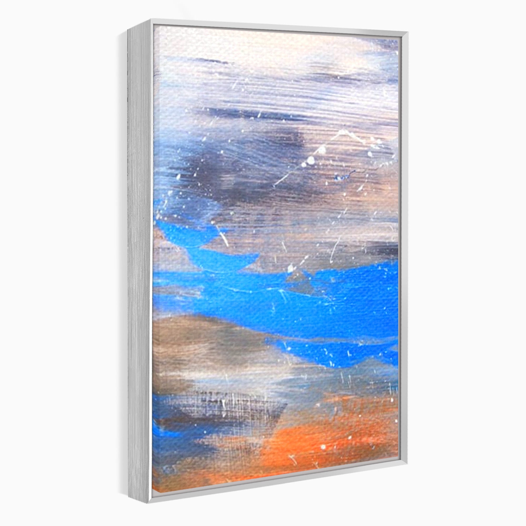 Set 2 Tablouri Canvas Premium LuxCanva® C2-1064, Pictura Abstracta, Abstract, Living Room, Office, Relaxare, Culori Vibrante