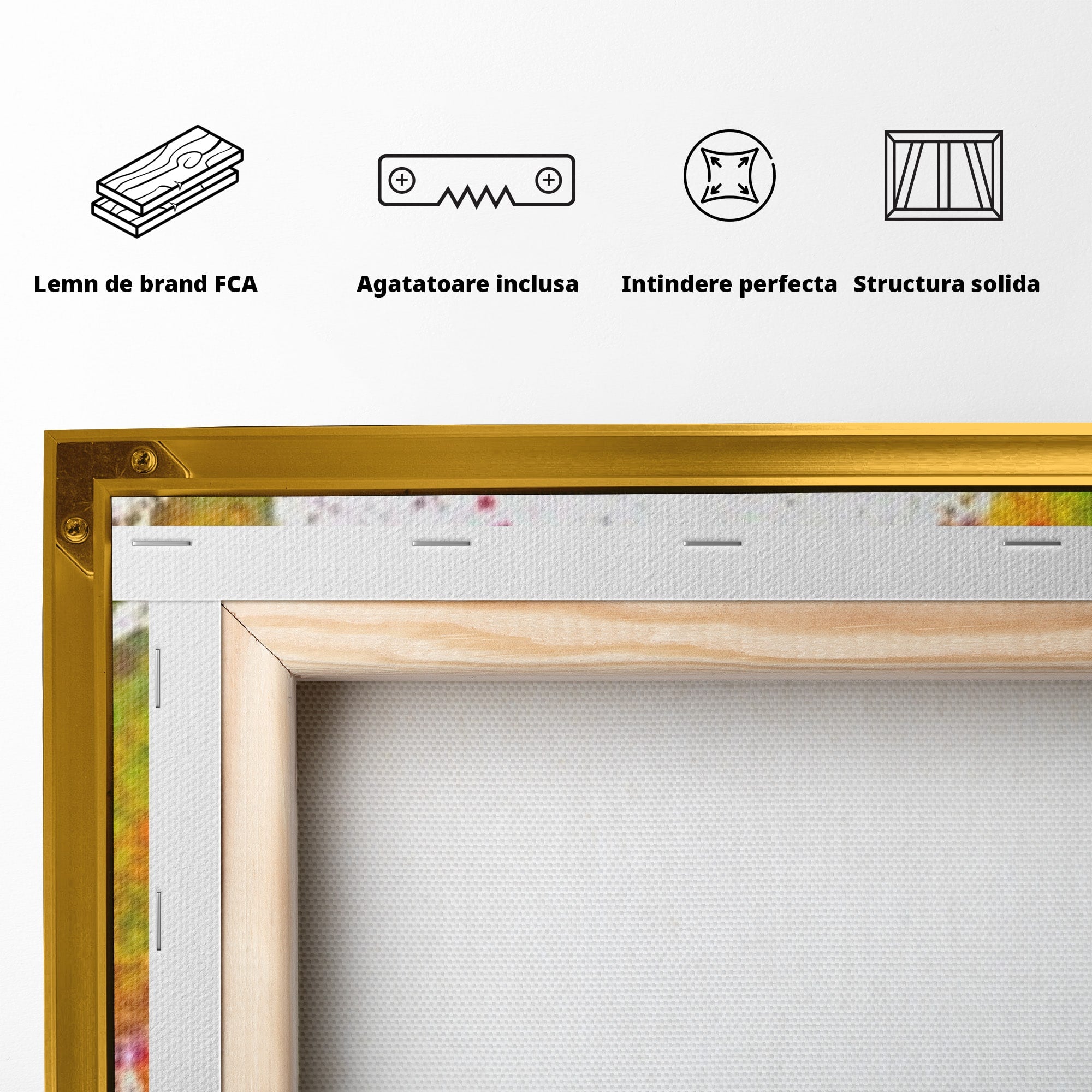 Set 2 Tablouri Canvas Premium LuxCanva® C2-1081, Harta Lumii In Culori, Inspirational, Calatorie, Motivational, Living Room, Office, Relaxare, Culori Vibrante