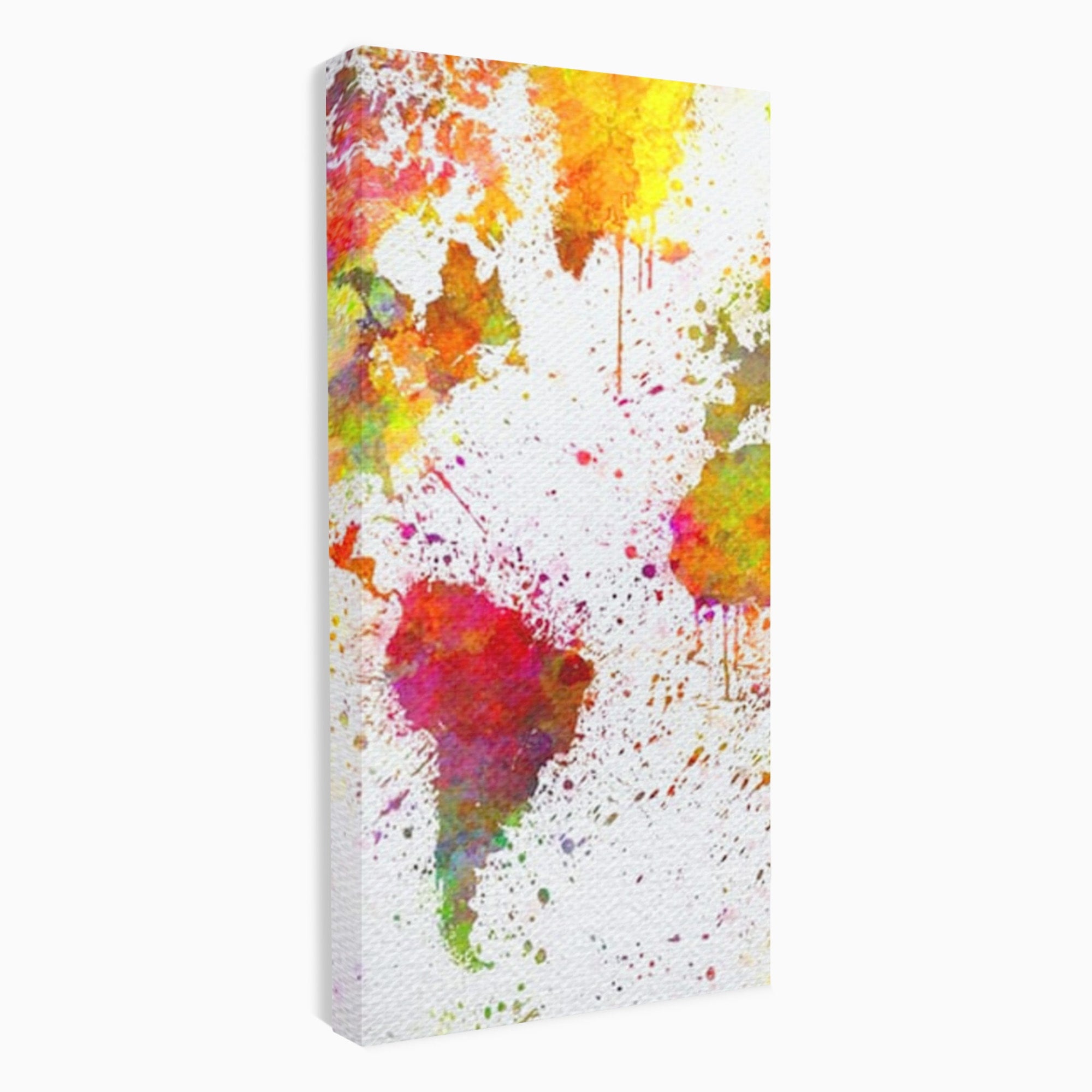Set 2 Tablouri Canvas Premium LuxCanva® C2-1081, Harta Lumii In Culori, Inspirational, Calatorie, Motivational, Living Room, Office, Relaxare, Culori Vibrante