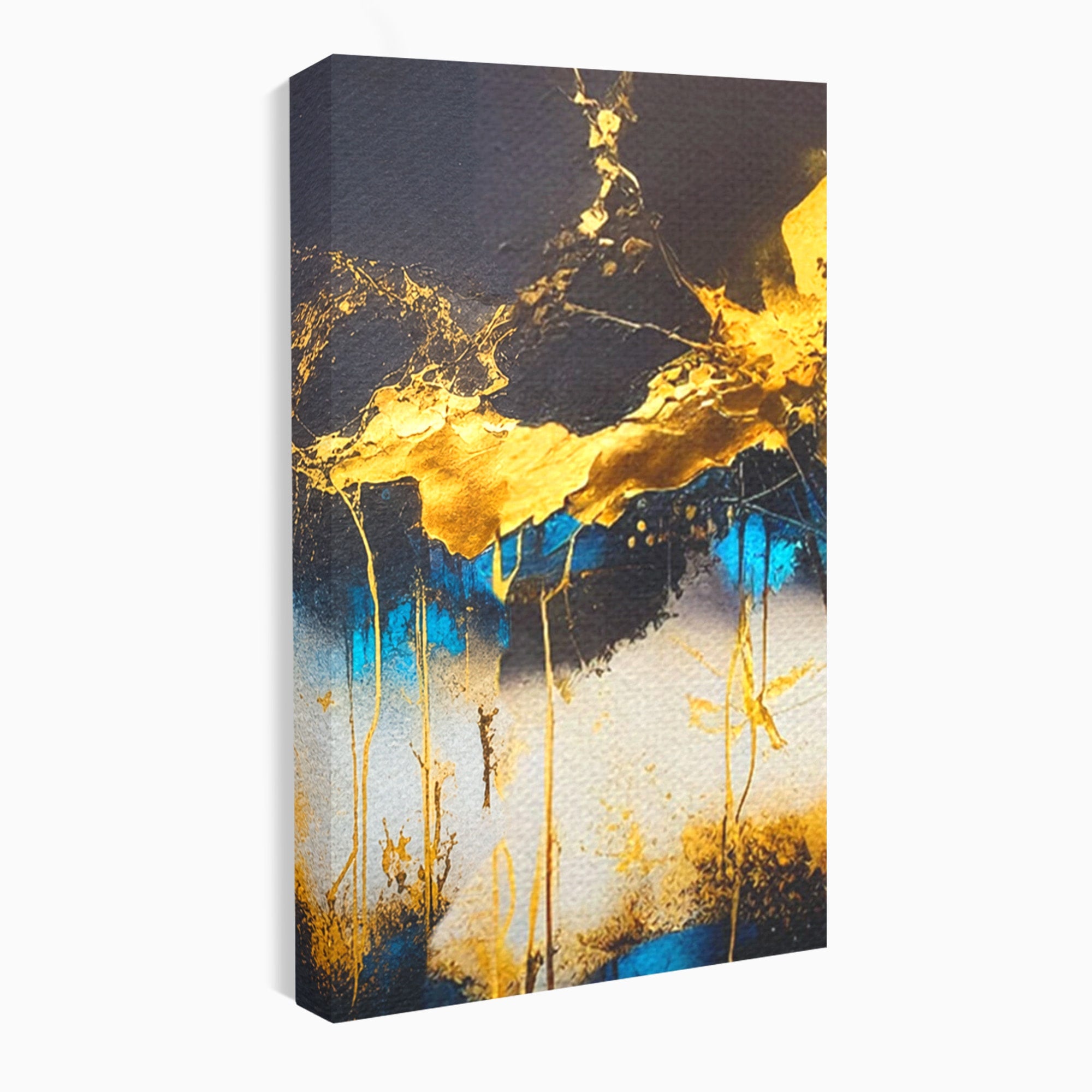 Set 2 Tablouri Canvas Premium LuxCanva® C2-1097, Abstract Marble, Marble, Abstract, Living Room, Bedroom, Relaxare, Culori Vibrante