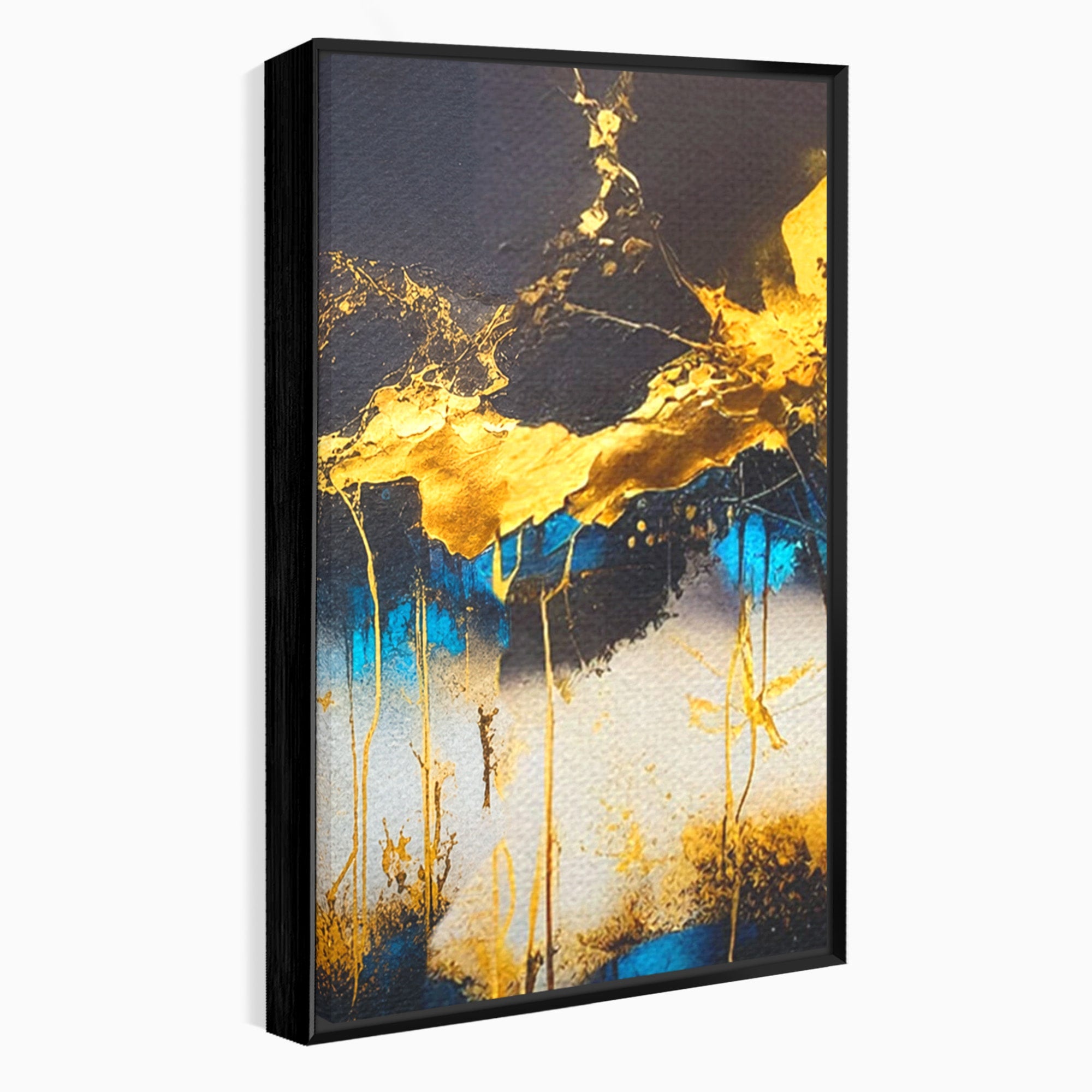 Set 2 Tablouri Canvas Premium LuxCanva® C2-1097, Abstract Marble, Marble, Abstract, Living Room, Bedroom, Relaxare, Culori Vibrante