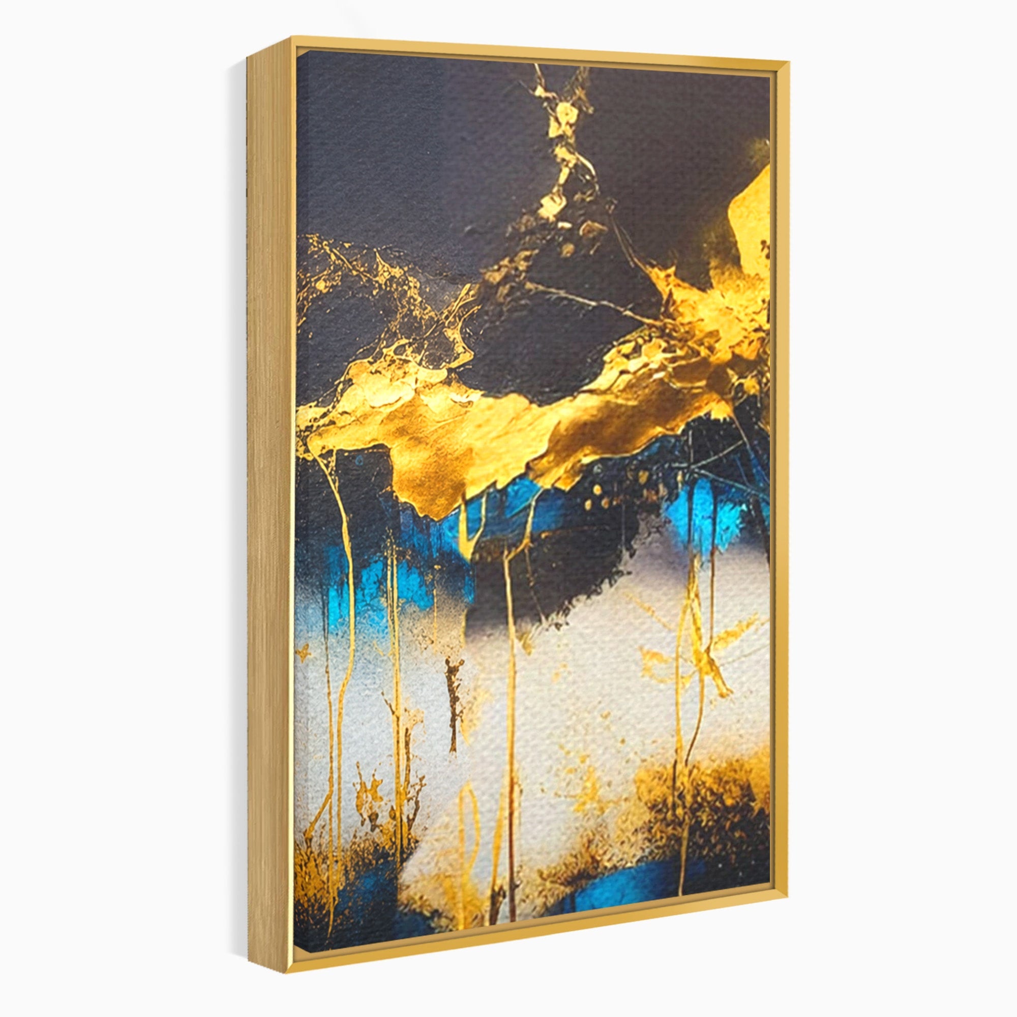 Set 2 Tablouri Canvas Premium LuxCanva® C2-1097, Abstract Marble, Marble, Abstract, Living Room, Bedroom, Relaxare, Culori Vibrante