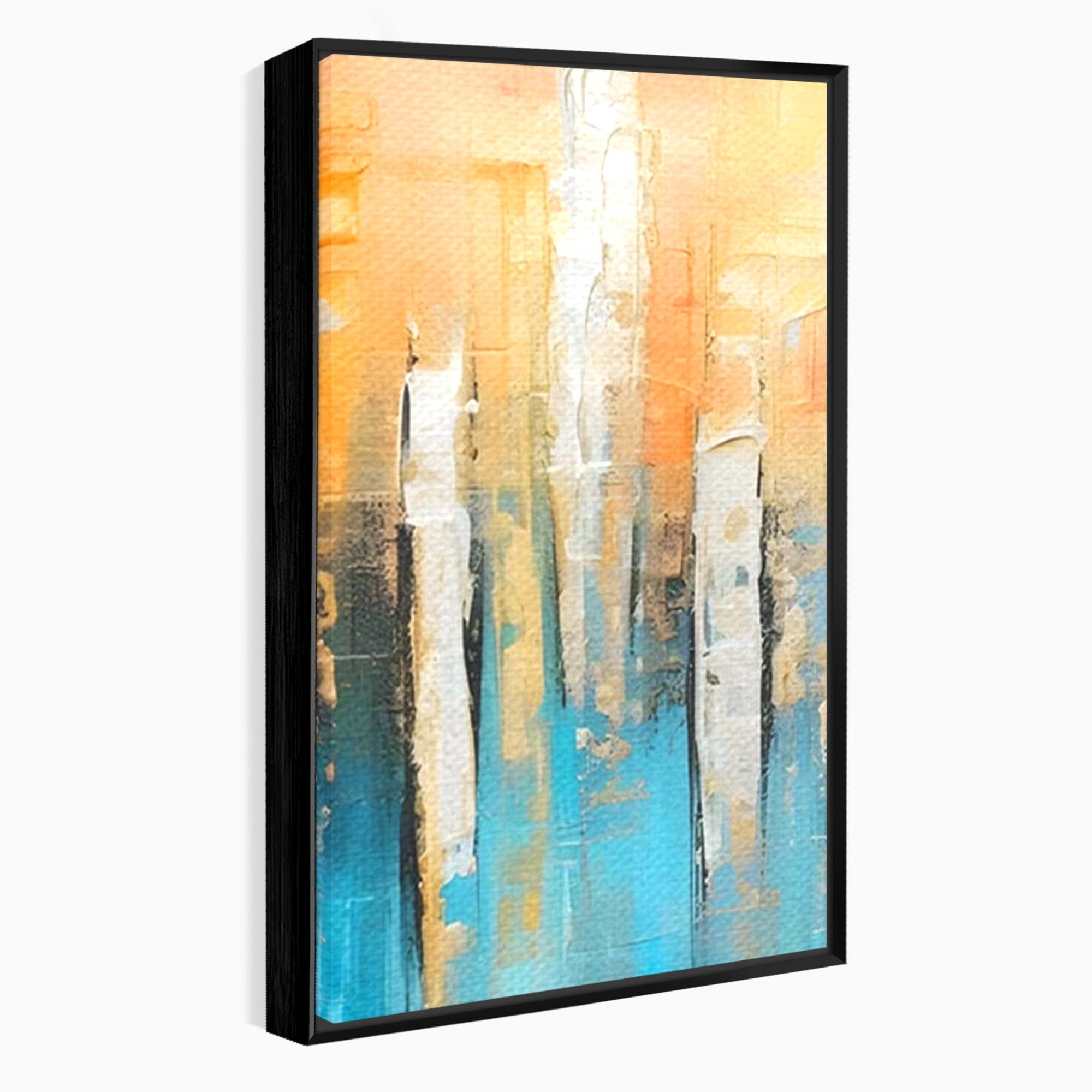 Set 2 Tablouri Canvas Premium LuxCanva® C2-1182, Pictura Colorata Abstracta, Culori, Abstract, Relaxare, Living Room, Culori Vibrante