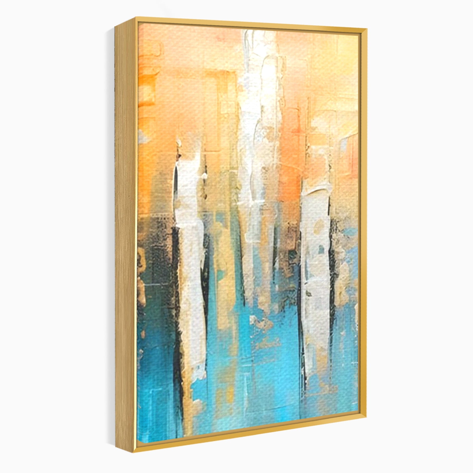 Set 2 Tablouri Canvas Premium LuxCanva® C2-1182, Pictura Colorata Abstracta, Culori, Abstract, Relaxare, Living Room, Culori Vibrante