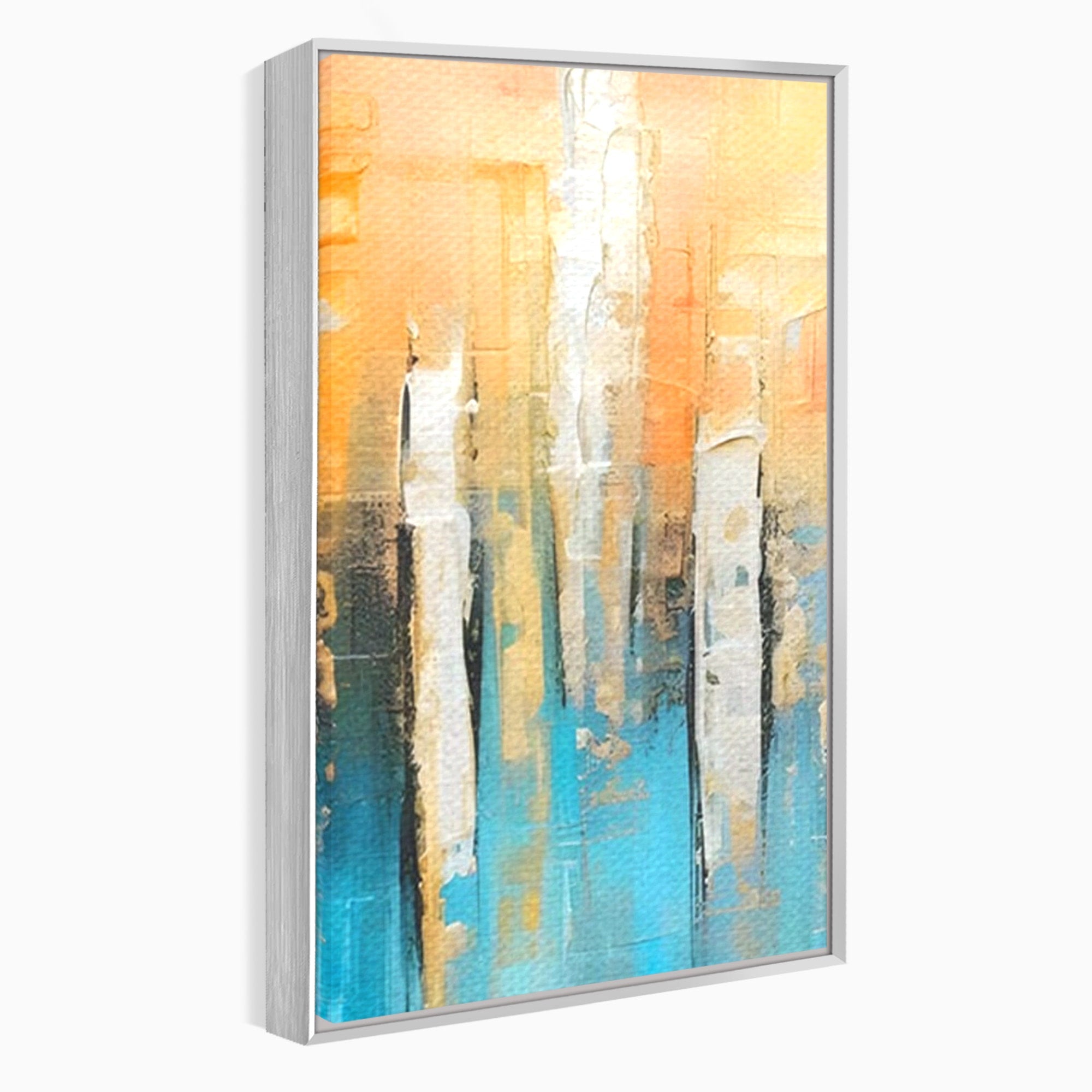 Set 2 Tablouri Canvas Premium LuxCanva® C2-1182, Pictura Colorata Abstracta, Culori, Abstract, Relaxare, Living Room, Culori Vibrante