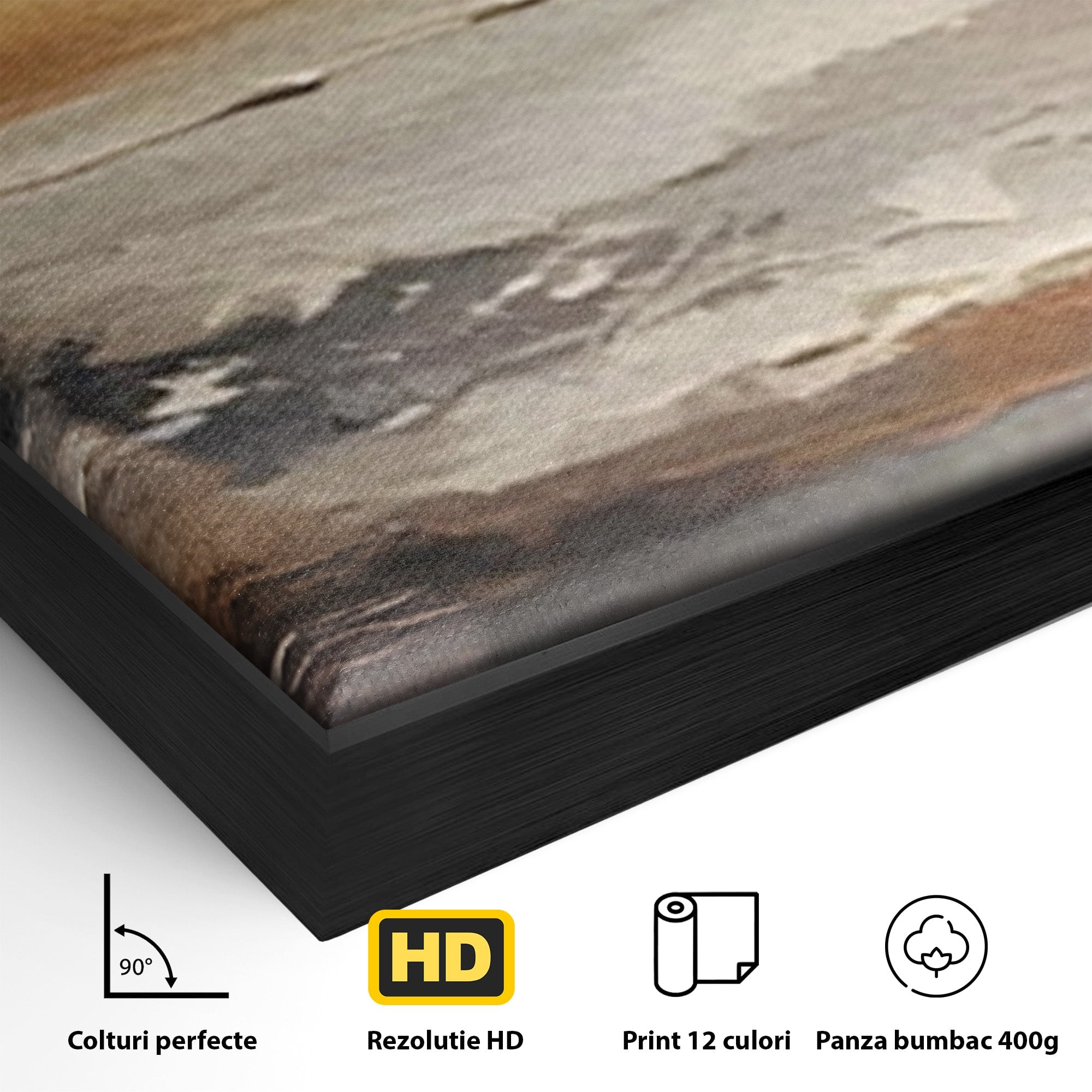 Set 2 Tablouri Canvas Premium LuxCanva® C2-1183, Valurile Marii, Natura, Primavara, Decorativ, Living Room, Culori Vibrante
