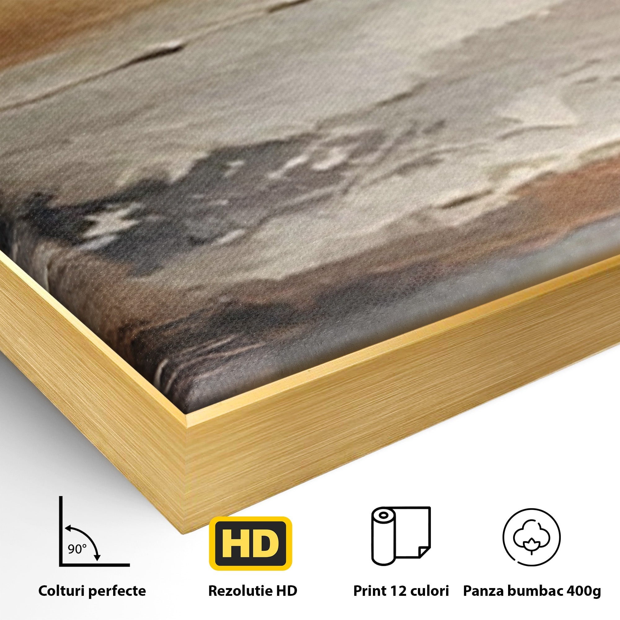Set 2 Tablouri Canvas Premium LuxCanva® C2-1183, Valurile Marii, Natura, Primavara, Decorativ, Living Room, Culori Vibrante
