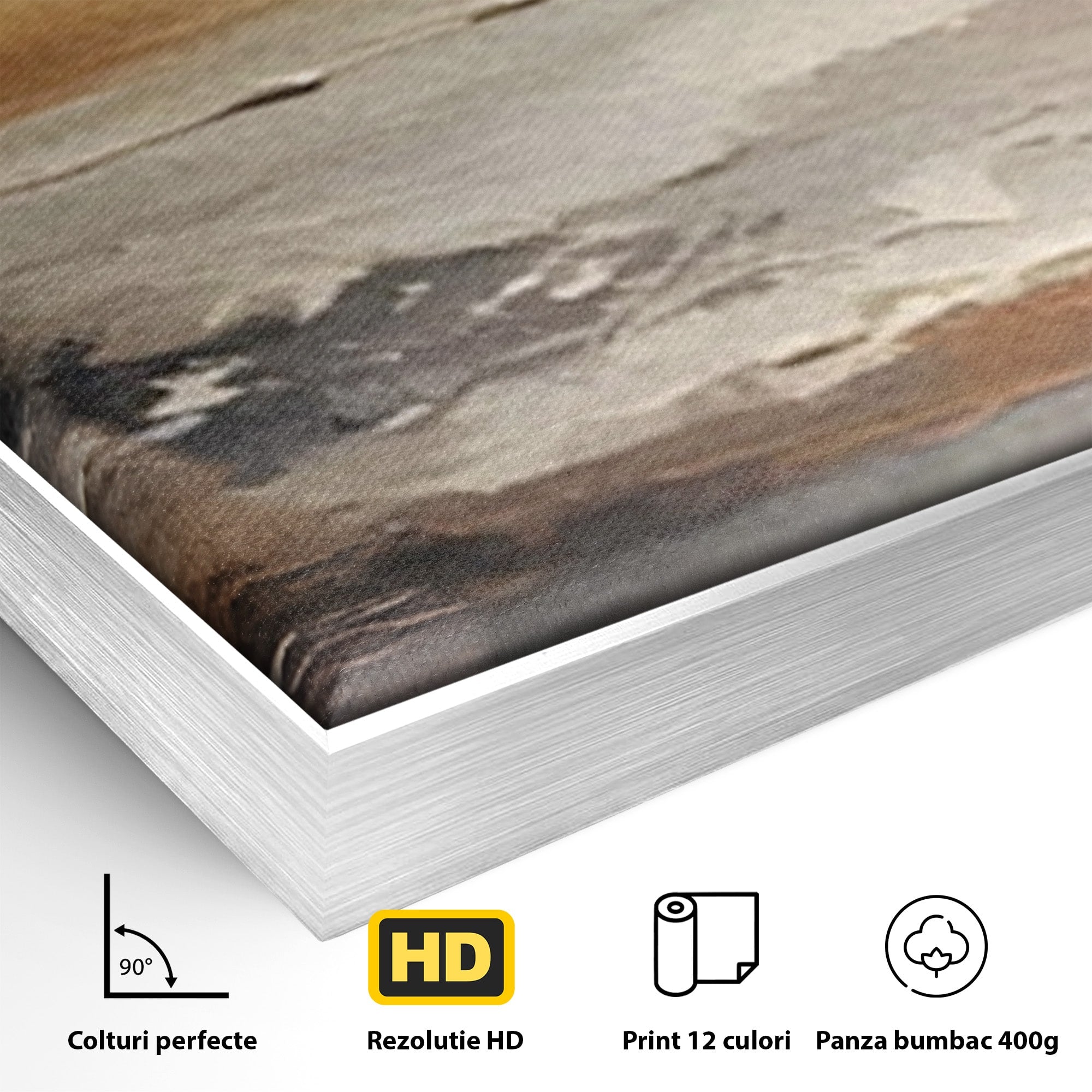Set 2 Tablouri Canvas Premium LuxCanva® C2-1183, Valurile Marii, Natura, Primavara, Decorativ, Living Room, Culori Vibrante