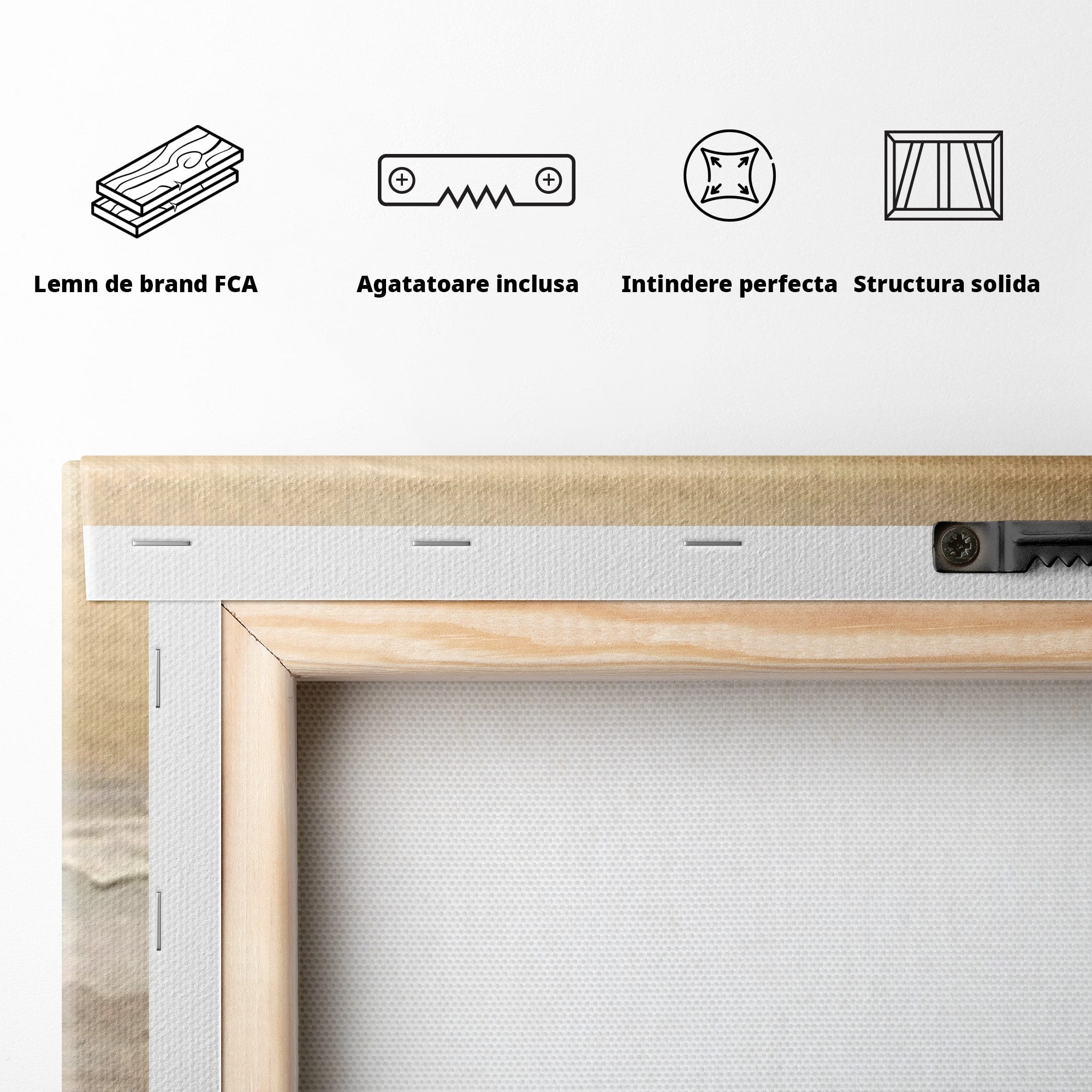 Set 2 Tablouri Canvas Premium LuxCanva® C2-1183, Valurile Marii, Natura, Primavara, Decorativ, Living Room, Culori Vibrante