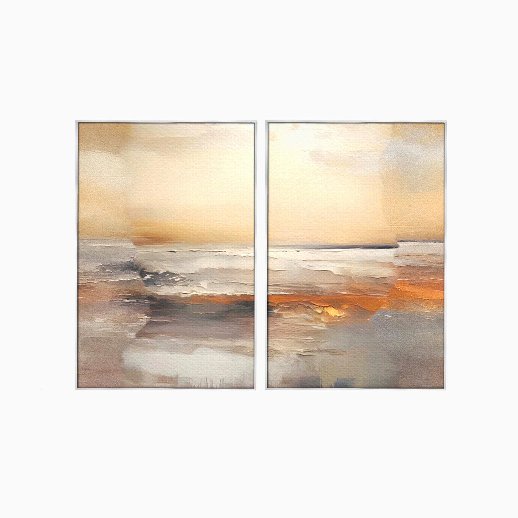 Set 2 Tablouri Canvas Premium LuxCanva® C2-1183, Valurile Marii, Natura, Primavara, Decorativ, Living Room, Culori Vibrante
