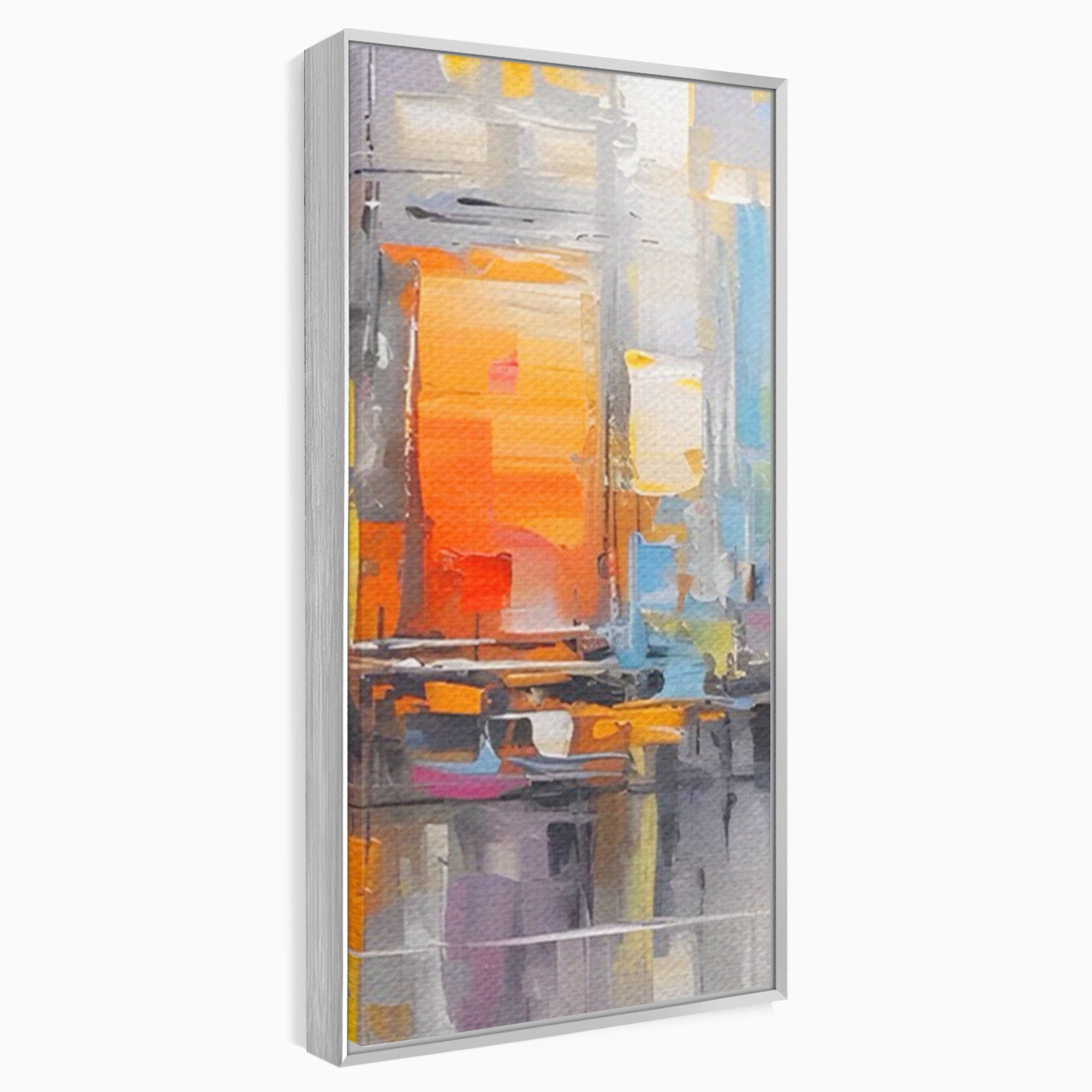 Set 2 Tablouri Canvas Premium LuxCanva® C2-1187, Oras Abstract, Oras, Abstract, Modern, Living, Birou, Culori Vibrante