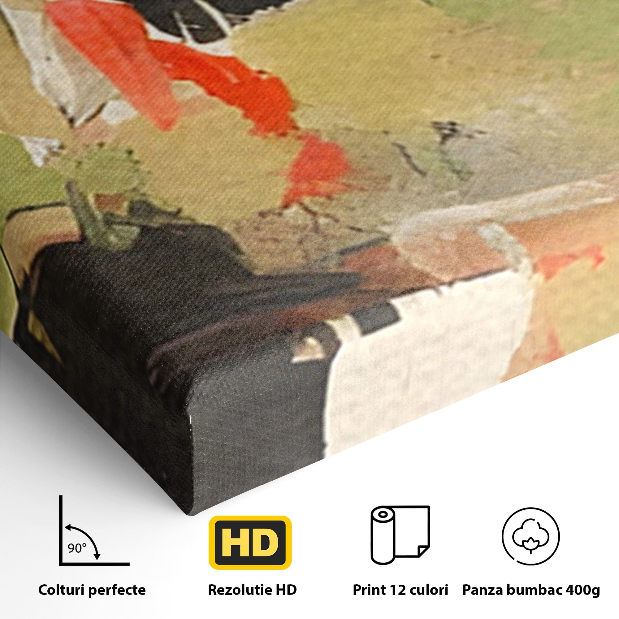 Set 2 Tablouri Canvas Premium LuxCanva® C2-1188, Abstract Contemporan, Abstract, Modern, Arta, Living, Birou, Culori Vibrante