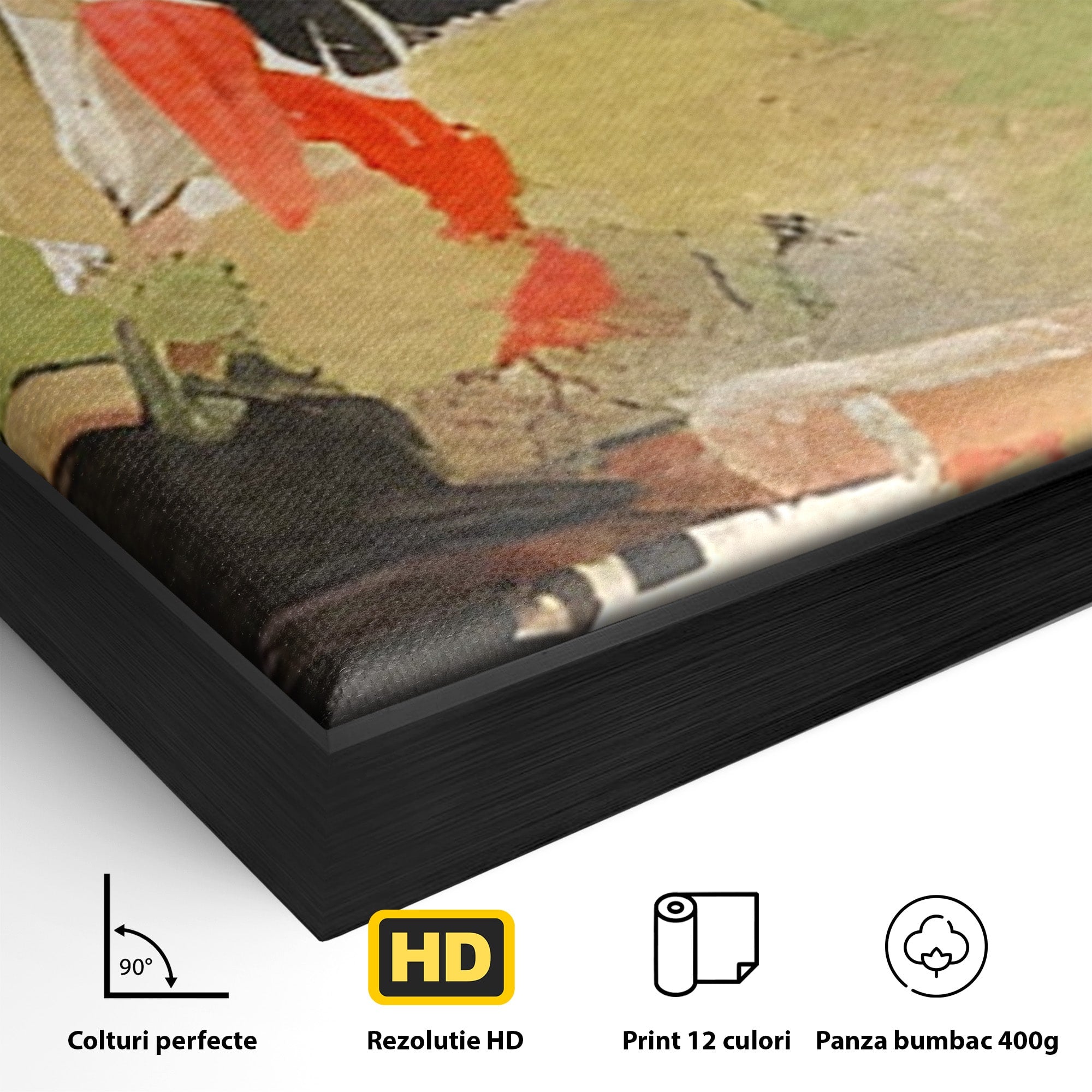 Set 2 Tablouri Canvas Premium LuxCanva® C2-1188, Abstract Contemporan, Abstract, Modern, Arta, Living, Birou, Culori Vibrante