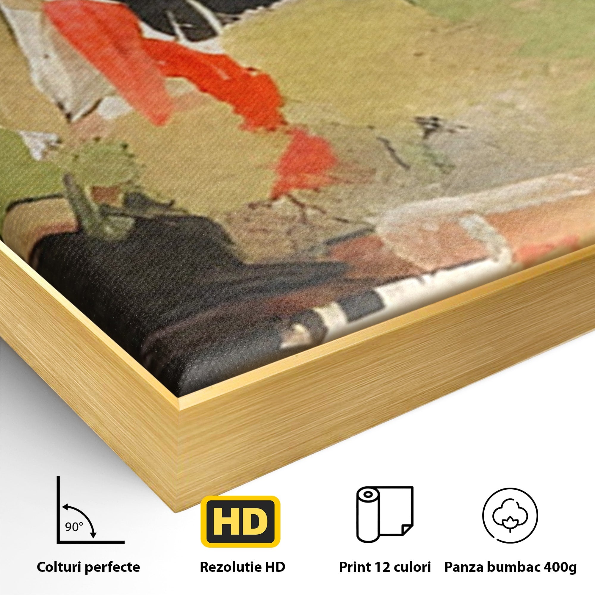 Set 2 Tablouri Canvas Premium LuxCanva® C2-1188, Abstract Contemporan, Abstract, Modern, Arta, Living, Birou, Culori Vibrante