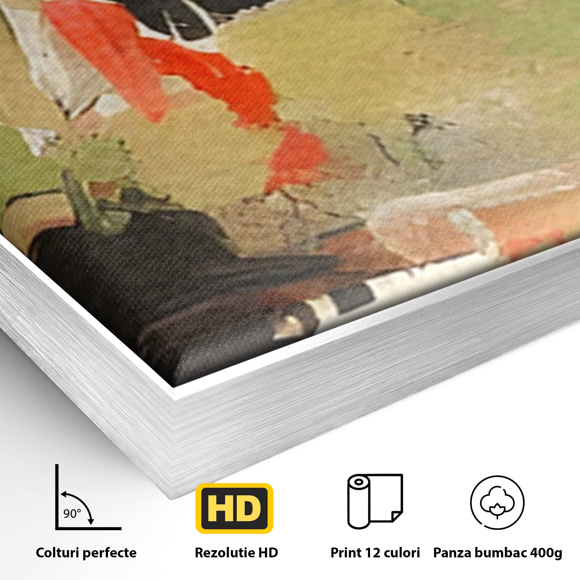 Set 2 Tablouri Canvas Premium LuxCanva® C2-1188, Abstract Contemporan, Abstract, Modern, Arta, Living, Birou, Culori Vibrante