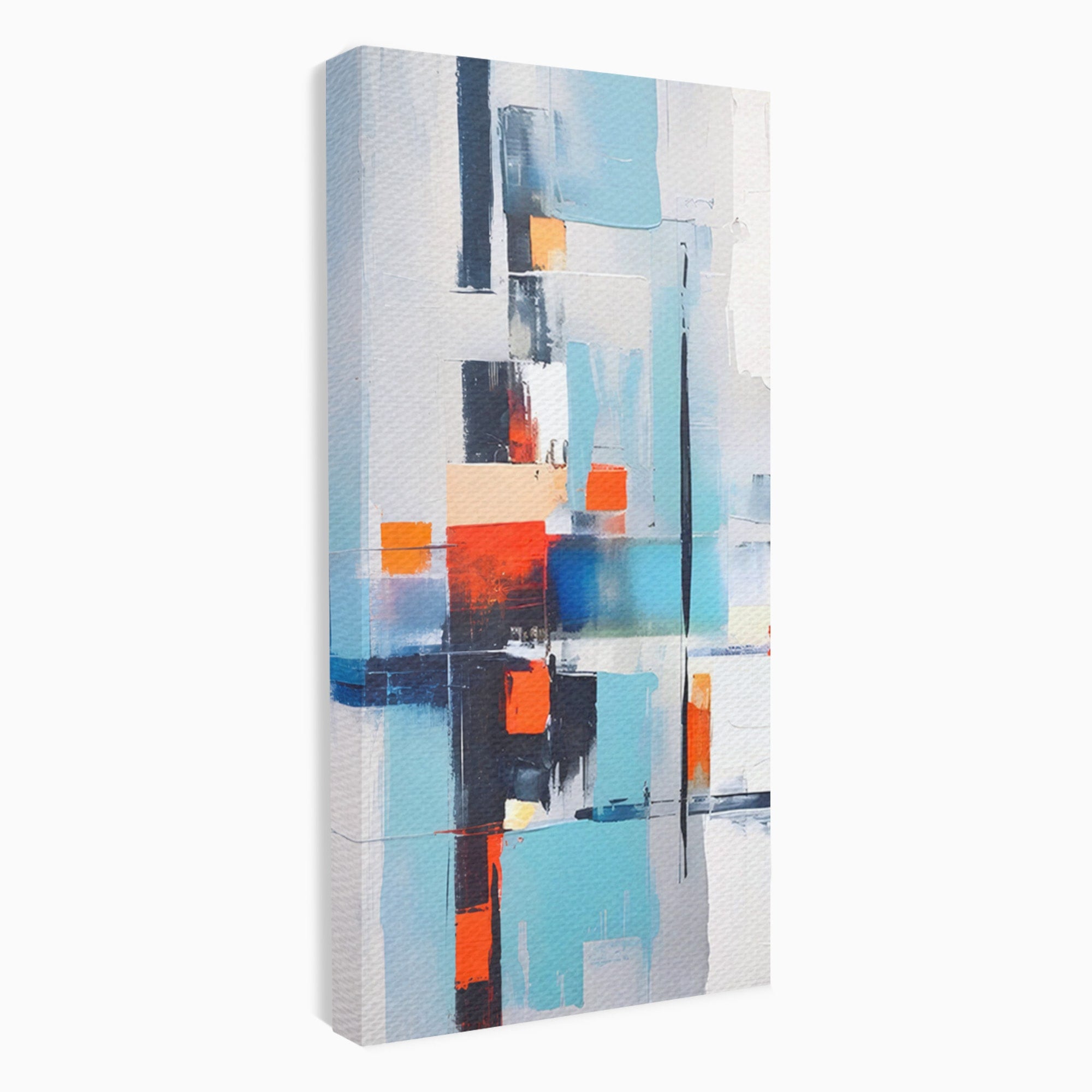 Set 2 Tablouri Canvas Premium LuxCanva® C2-1189, Abstract Geometric, Abstract, Geometric, Modern, Living, Birou, Culori Vibrante