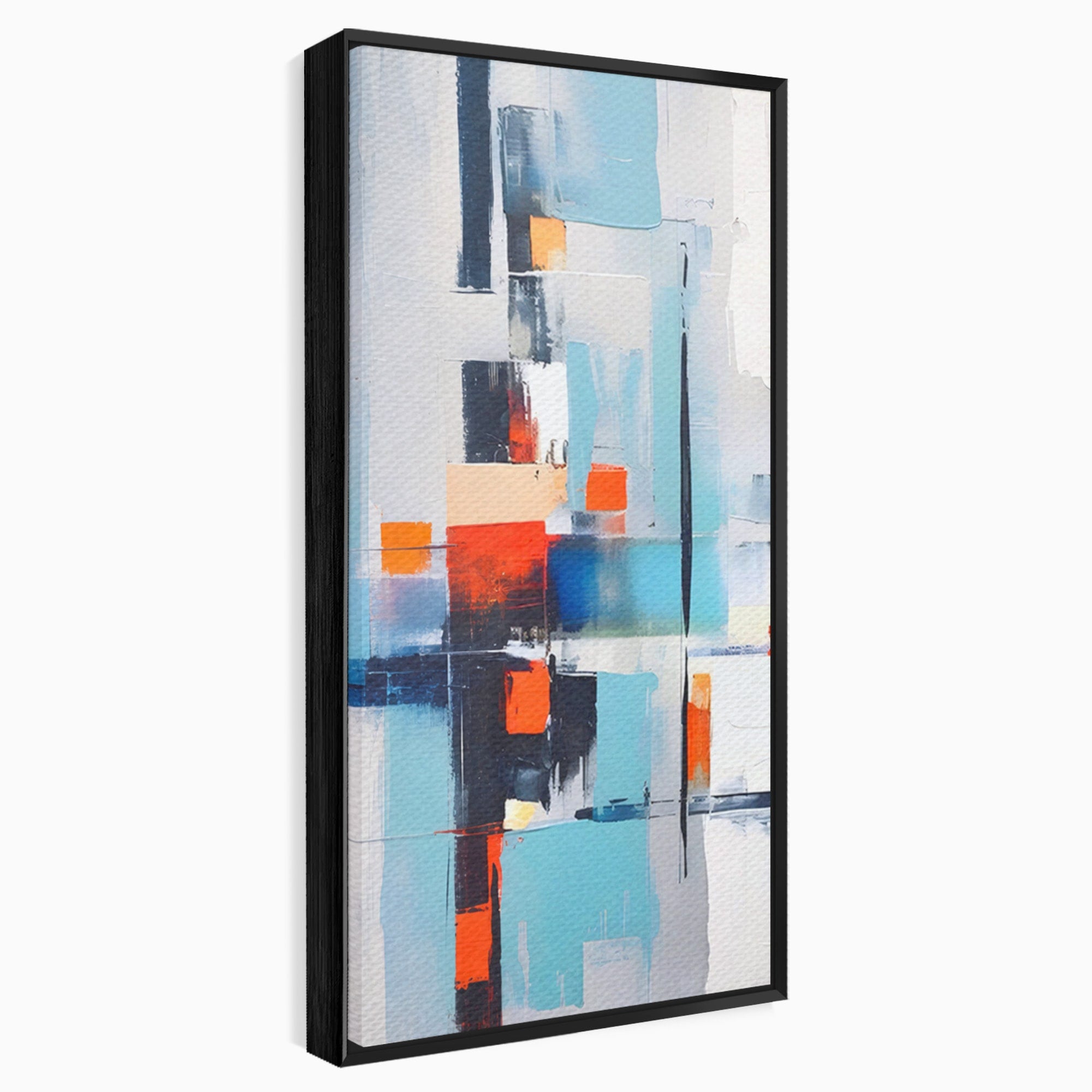 Set 2 Tablouri Canvas Premium LuxCanva® C2-1189, Abstract Geometric, Abstract, Geometric, Modern, Living, Birou, Culori Vibrante