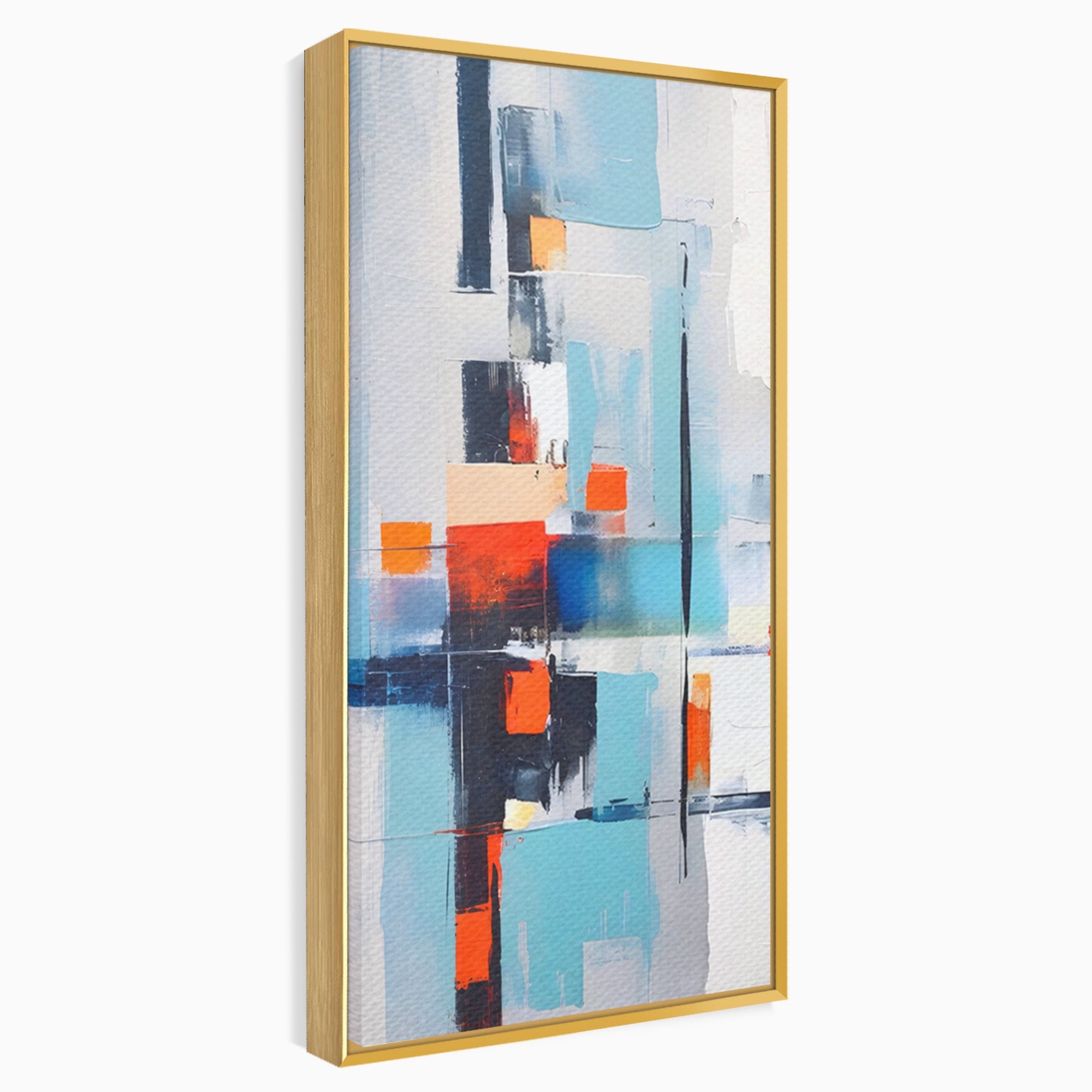 Set 2 Tablouri Canvas Premium LuxCanva® C2-1189, Abstract Geometric, Abstract, Geometric, Modern, Living, Birou, Culori Vibrante