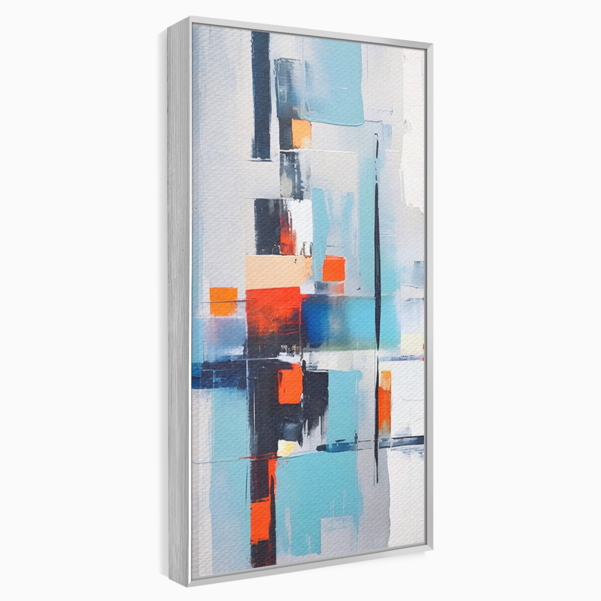 Set 2 Tablouri Canvas Premium LuxCanva® C2-1189, Abstract Geometric, Abstract, Geometric, Modern, Living, Birou, Culori Vibrante