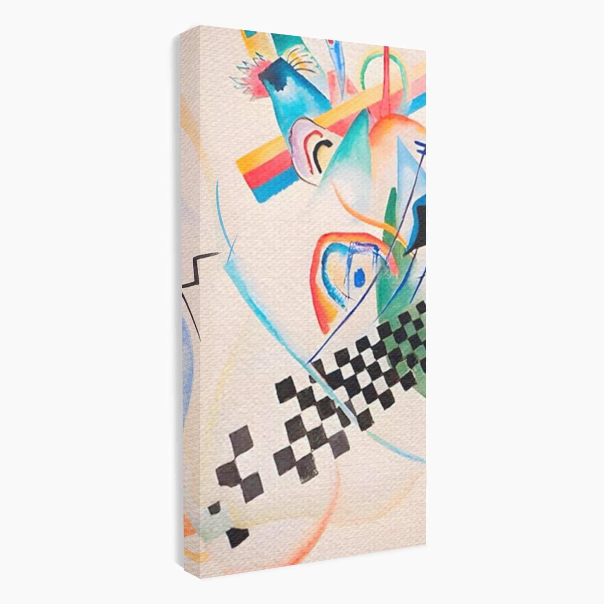 Set 2 Tablouri Canvas Premium LuxCanva® C2-1198, Abstract Paint By Kandinsky, Culori, Decorativ, Living Room, Culori Vibrante