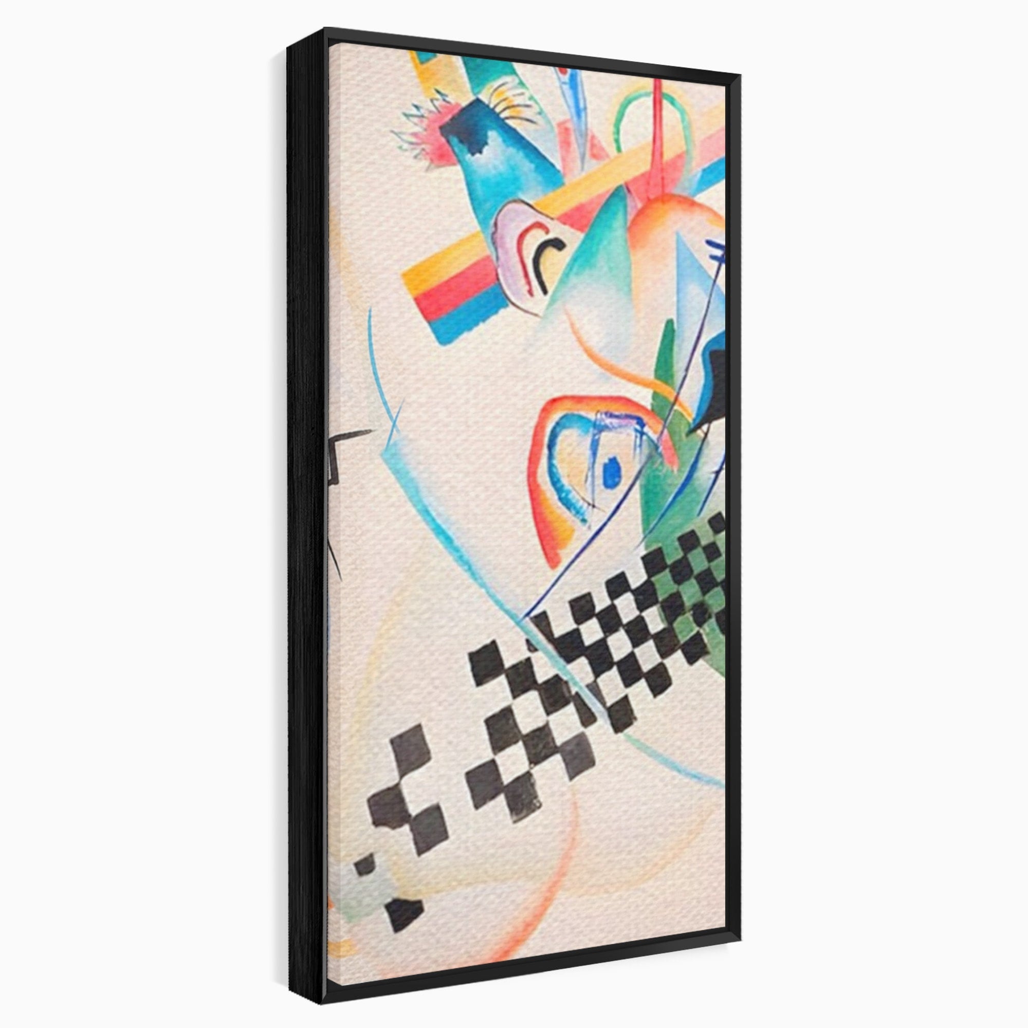 Set 2 Tablouri Canvas Premium LuxCanva® C2-1198, Abstract Paint By Kandinsky, Culori, Decorativ, Living Room, Culori Vibrante