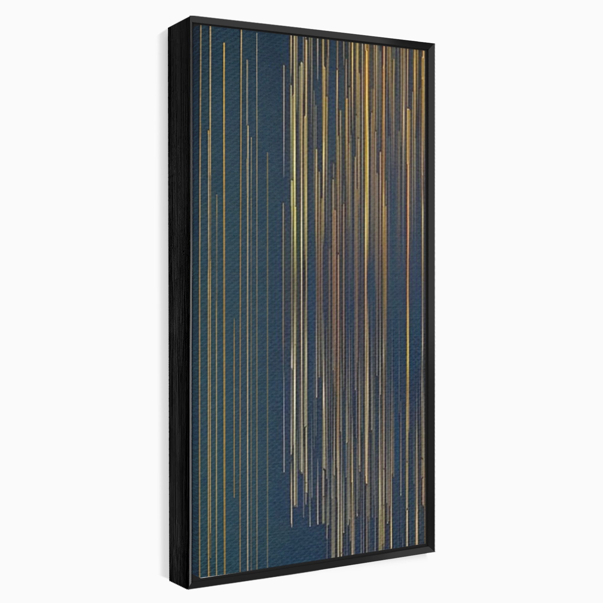 Set 2 Tablouri Canvas Premium LuxCanva® C2-1202, Gold And Black Stripes, Relaxare, Living Room, Culori Vibrante
