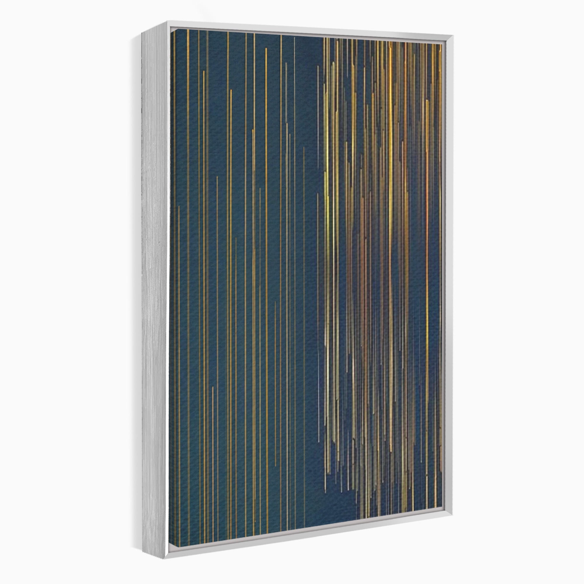 Set 2 Tablouri Canvas Premium LuxCanva® C2-1202, Gold And Black Stripes, Relaxare, Living Room, Culori Vibrante
