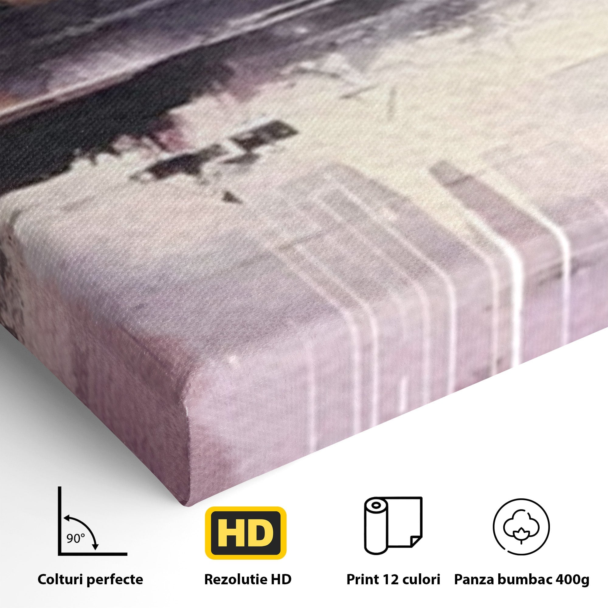 Set 2 Tablouri Canvas Premium LuxCanva® C2-1204, Cer Innorat, Culori, Decorativ, Living Room, Culori Vibrante