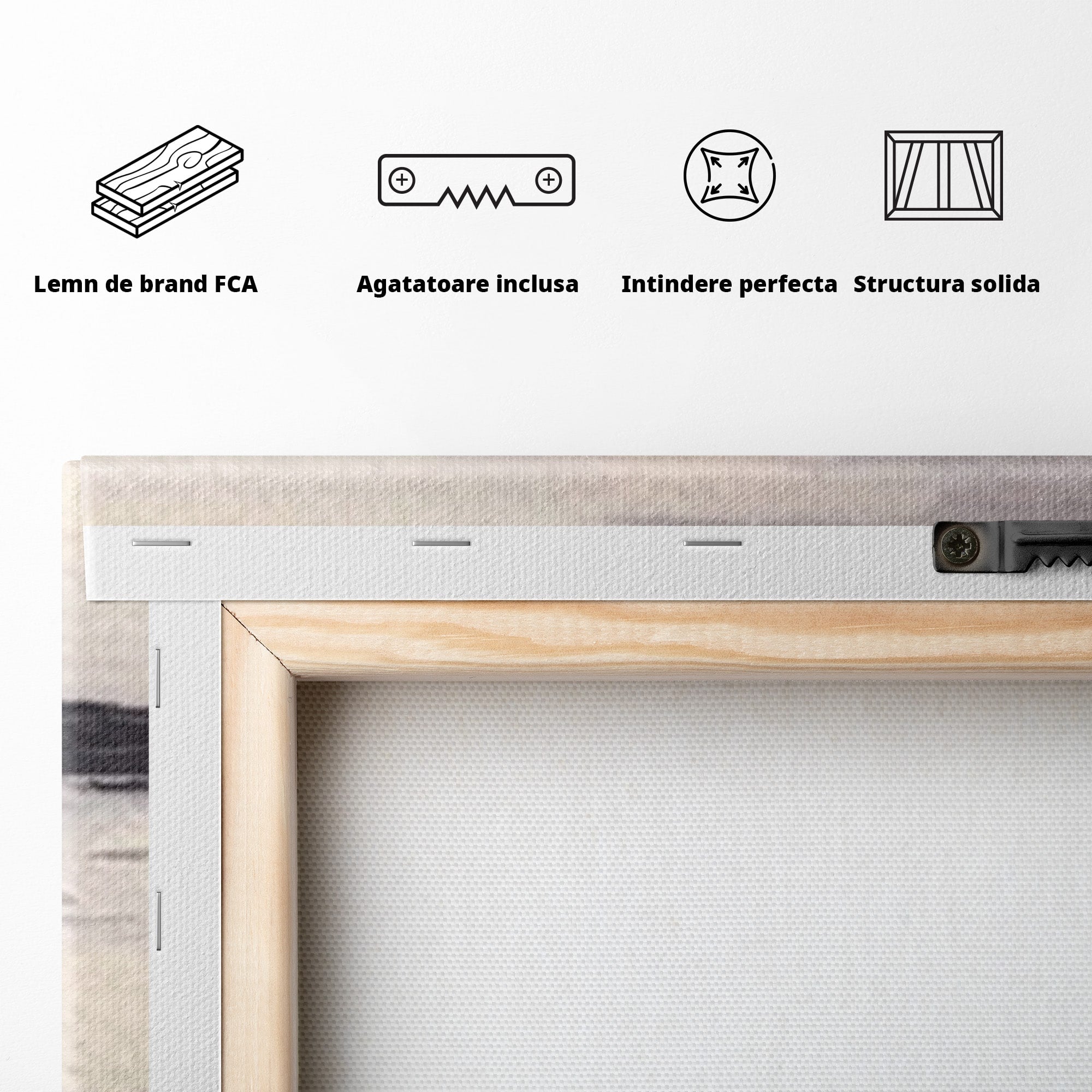 Set 2 Tablouri Canvas Premium LuxCanva® C2-1204, Cer Innorat, Culori, Decorativ, Living Room, Culori Vibrante