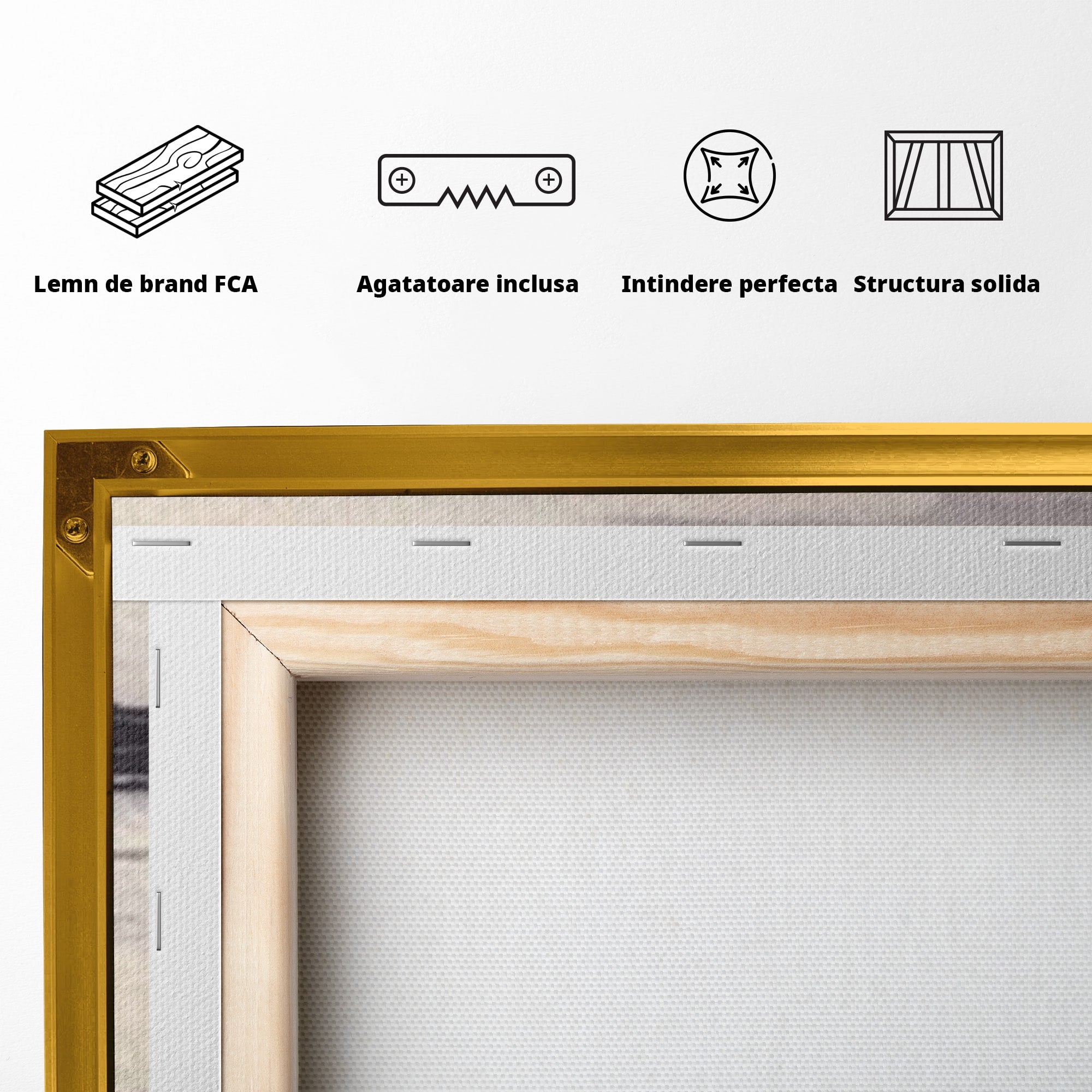 Set 2 Tablouri Canvas Premium LuxCanva® C2-1204, Cer Innorat, Culori, Decorativ, Living Room, Culori Vibrante