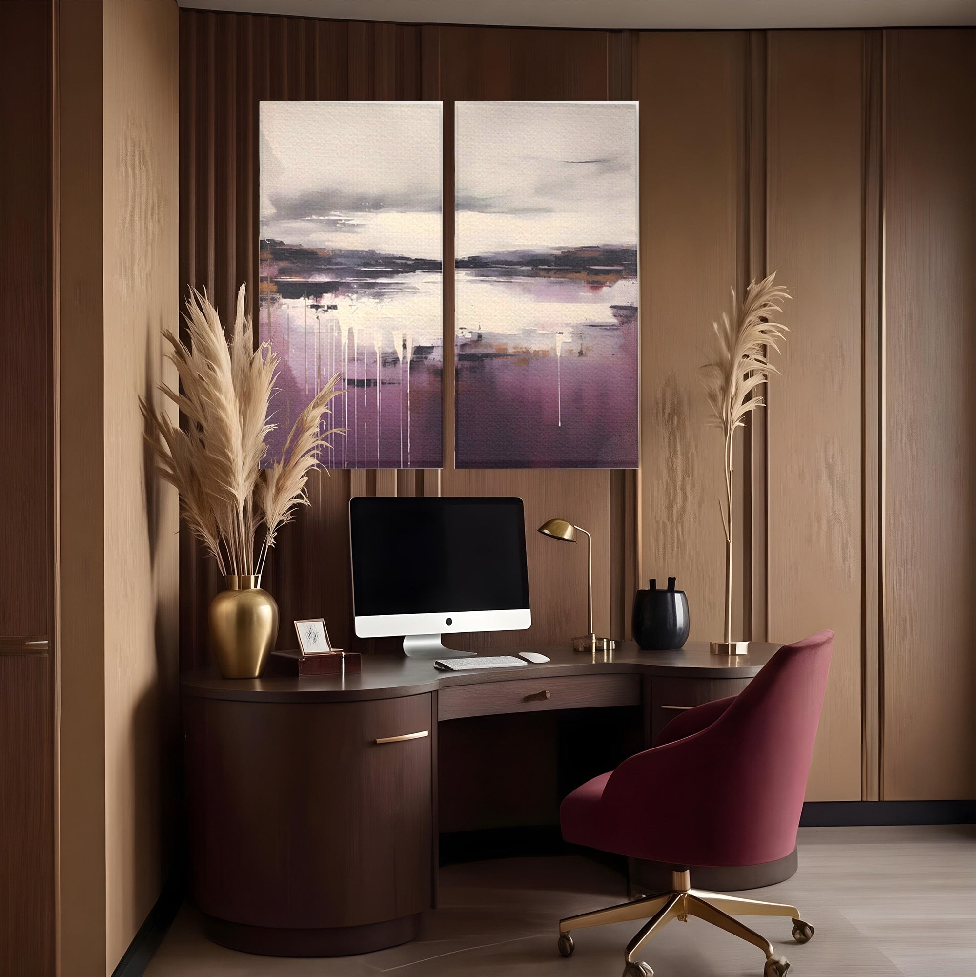 Set 2 Tablouri Canvas Premium LuxCanva® C2-1204, Cer Innorat, Culori, Decorativ, Living Room, Culori Vibrante