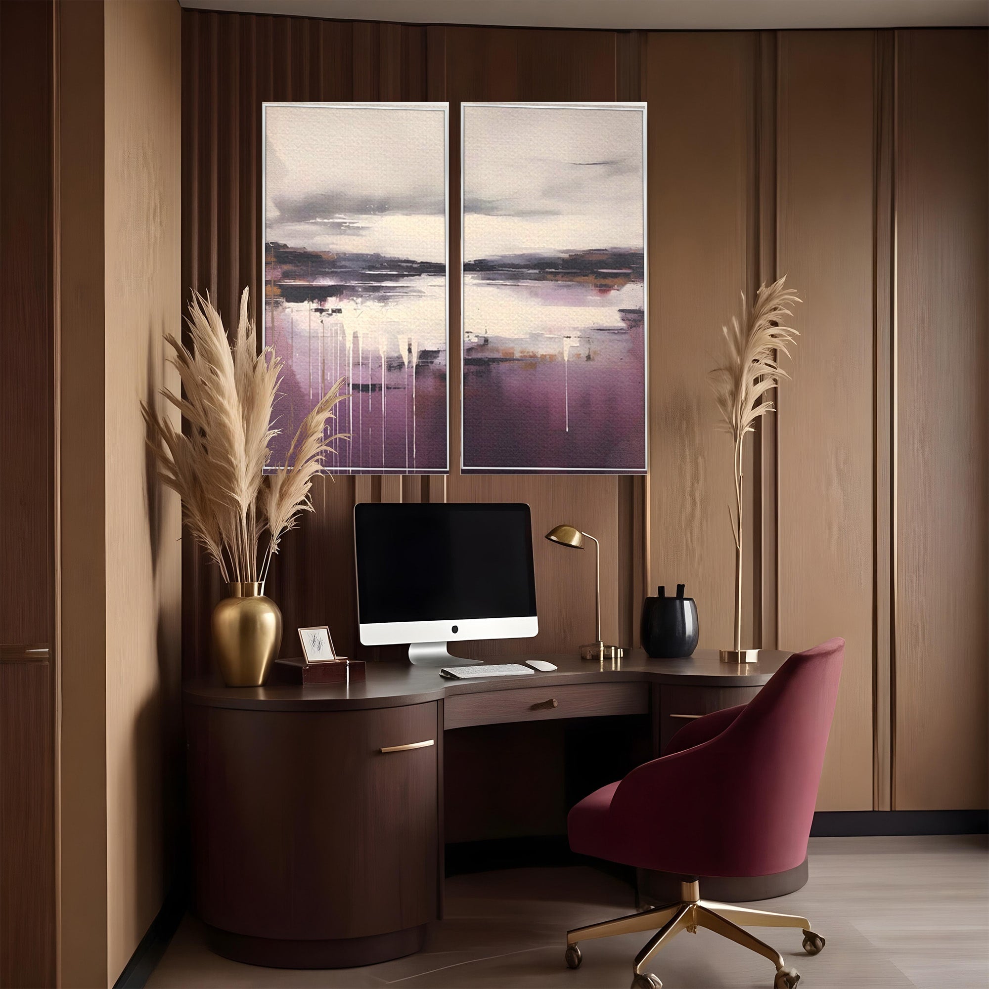 Set 2 Tablouri Canvas Premium LuxCanva® C2-1204, Cer Innorat, Culori, Decorativ, Living Room, Culori Vibrante