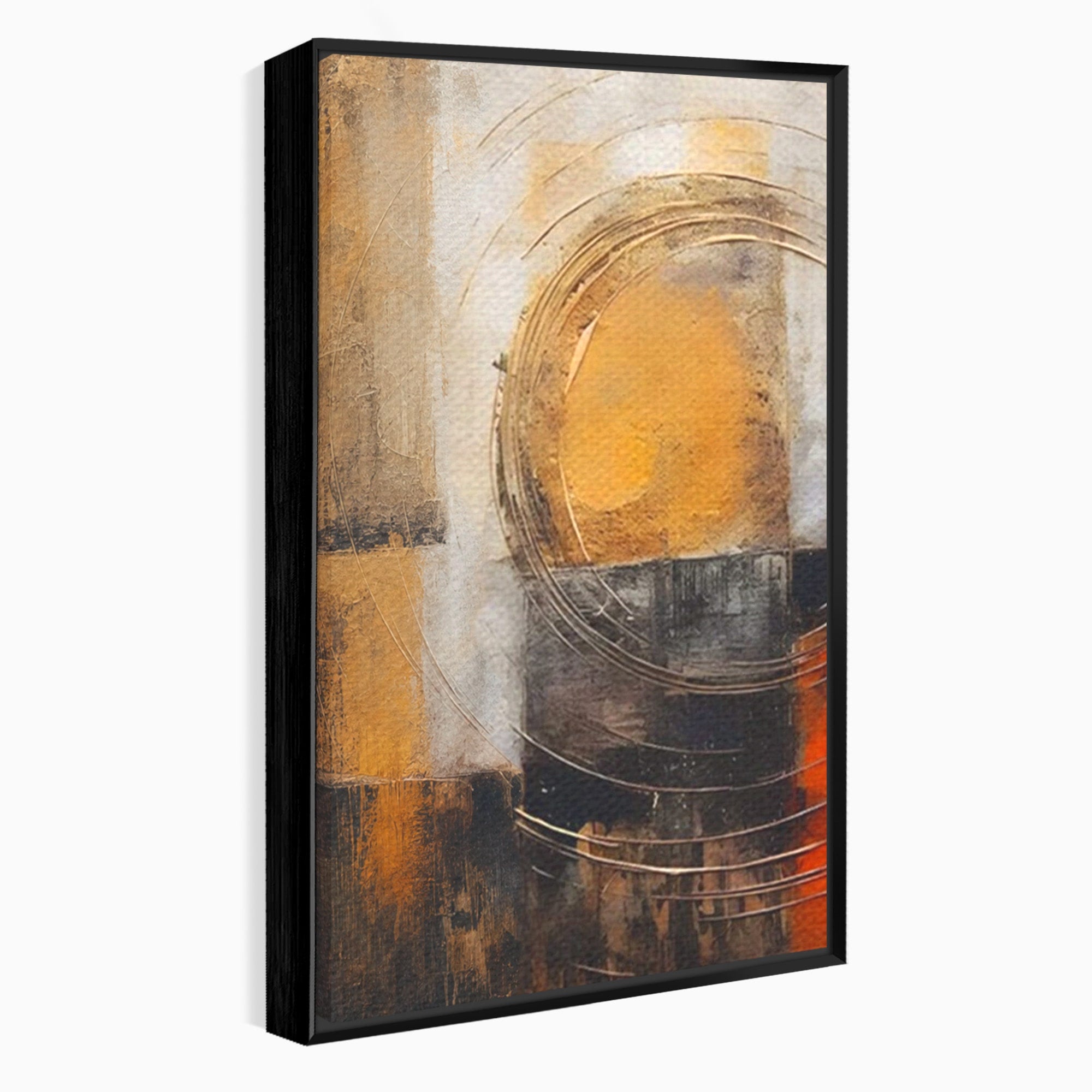 Set 2 Tablouri Canvas Premium LuxCanva® C2-1205, Abstract Black And Red Paint, Culori, Decorativ, Living Room, Culori Vibrante