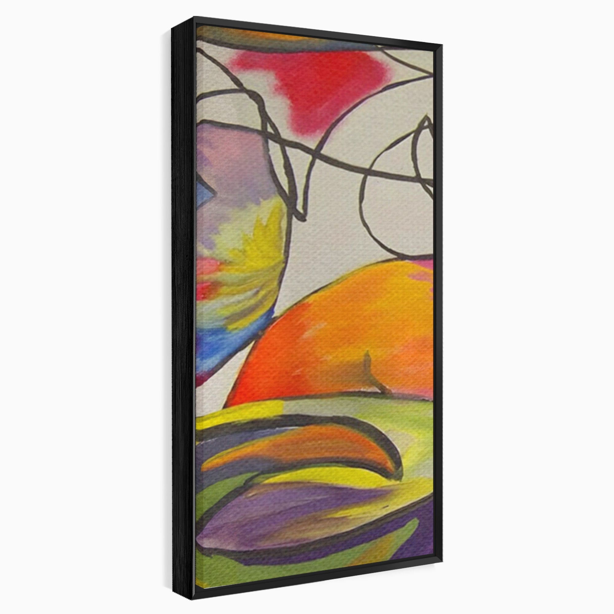 Set 2 Tablouri Canvas Premium LuxCanva® C2-1206, Kandinsky Painting Puzzle, Culori, Decorativ, Living Room, Culori Vibrante