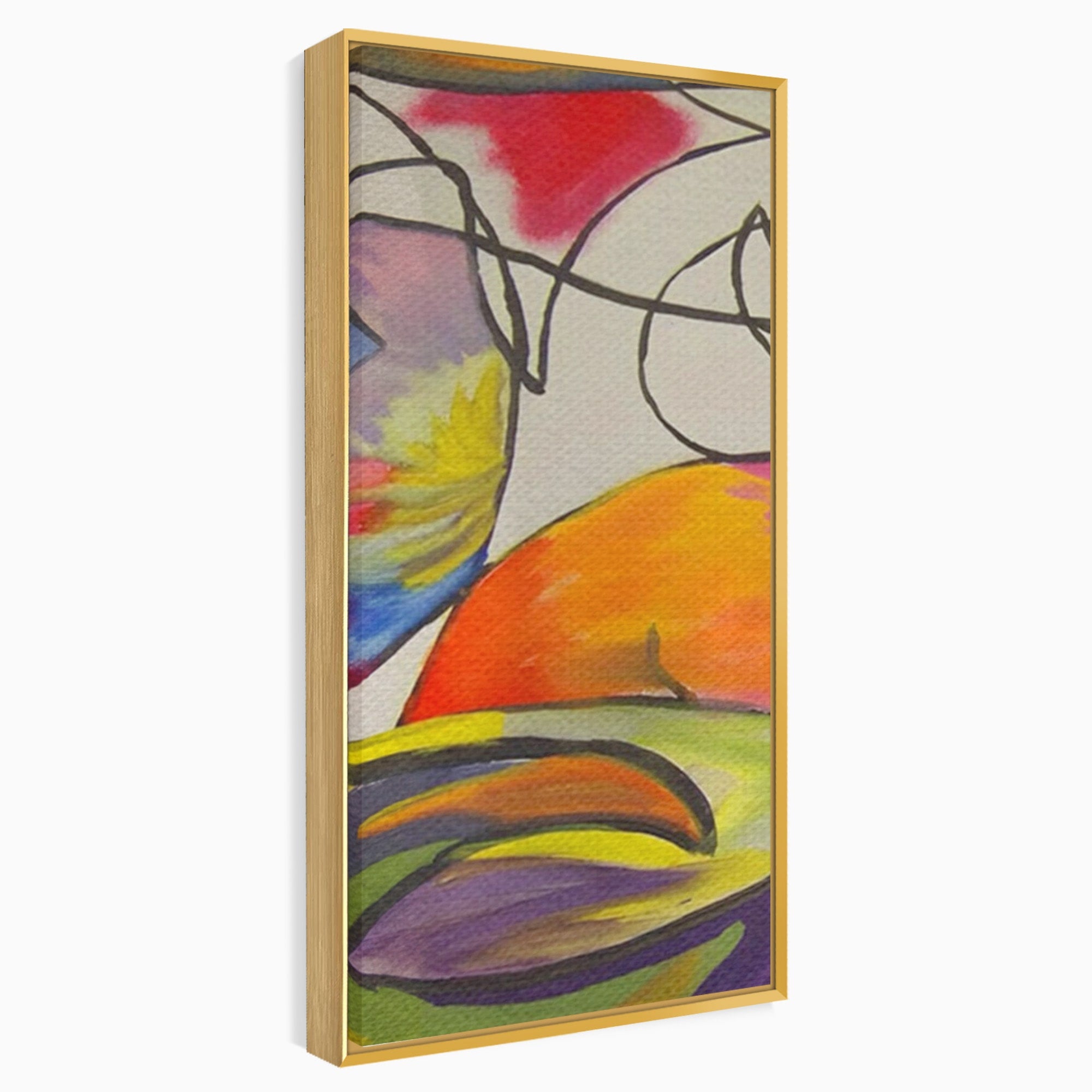 Set 2 Tablouri Canvas Premium LuxCanva® C2-1206, Kandinsky Painting Puzzle, Culori, Decorativ, Living Room, Culori Vibrante