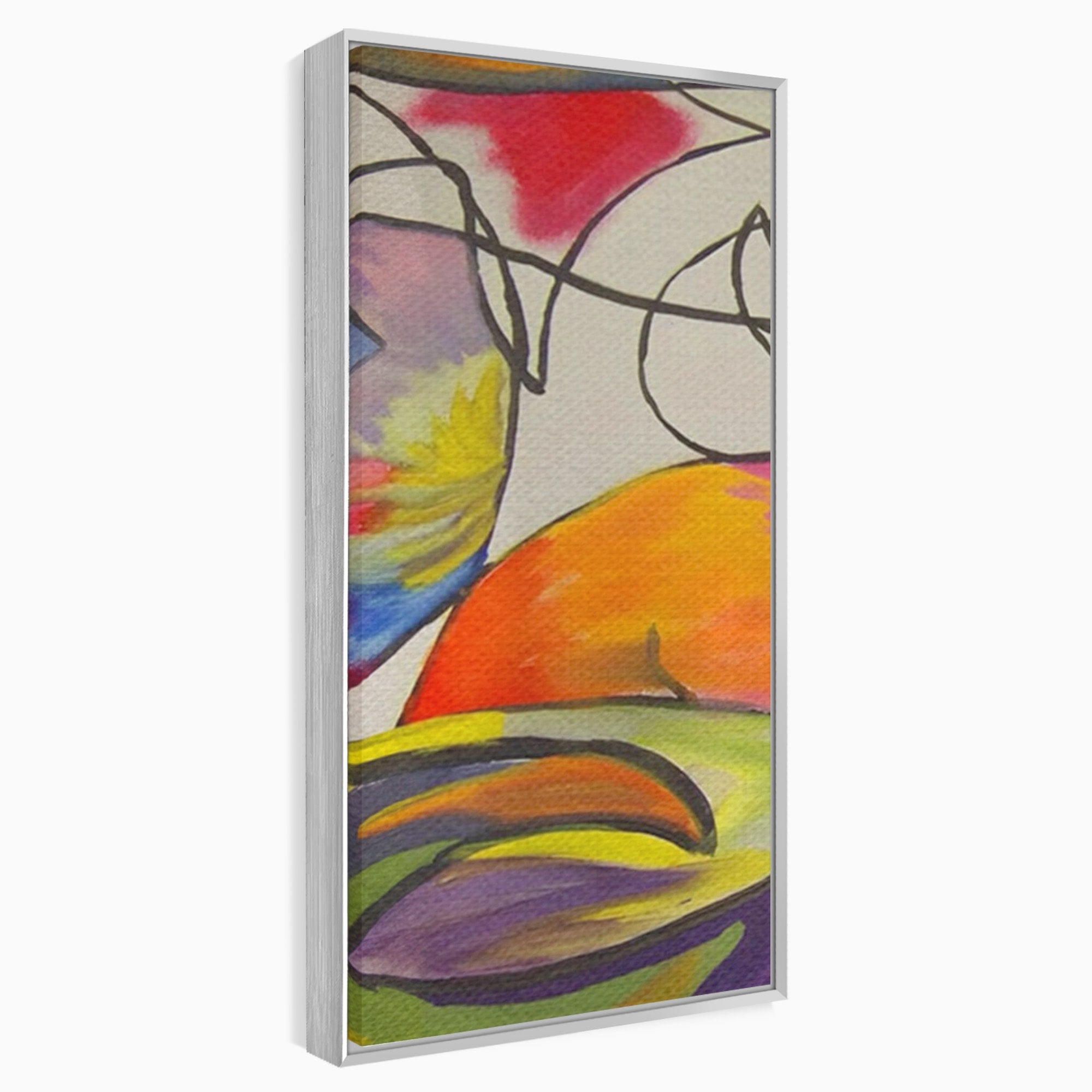 Set 2 Tablouri Canvas Premium LuxCanva® C2-1206, Kandinsky Painting Puzzle, Culori, Decorativ, Living Room, Culori Vibrante
