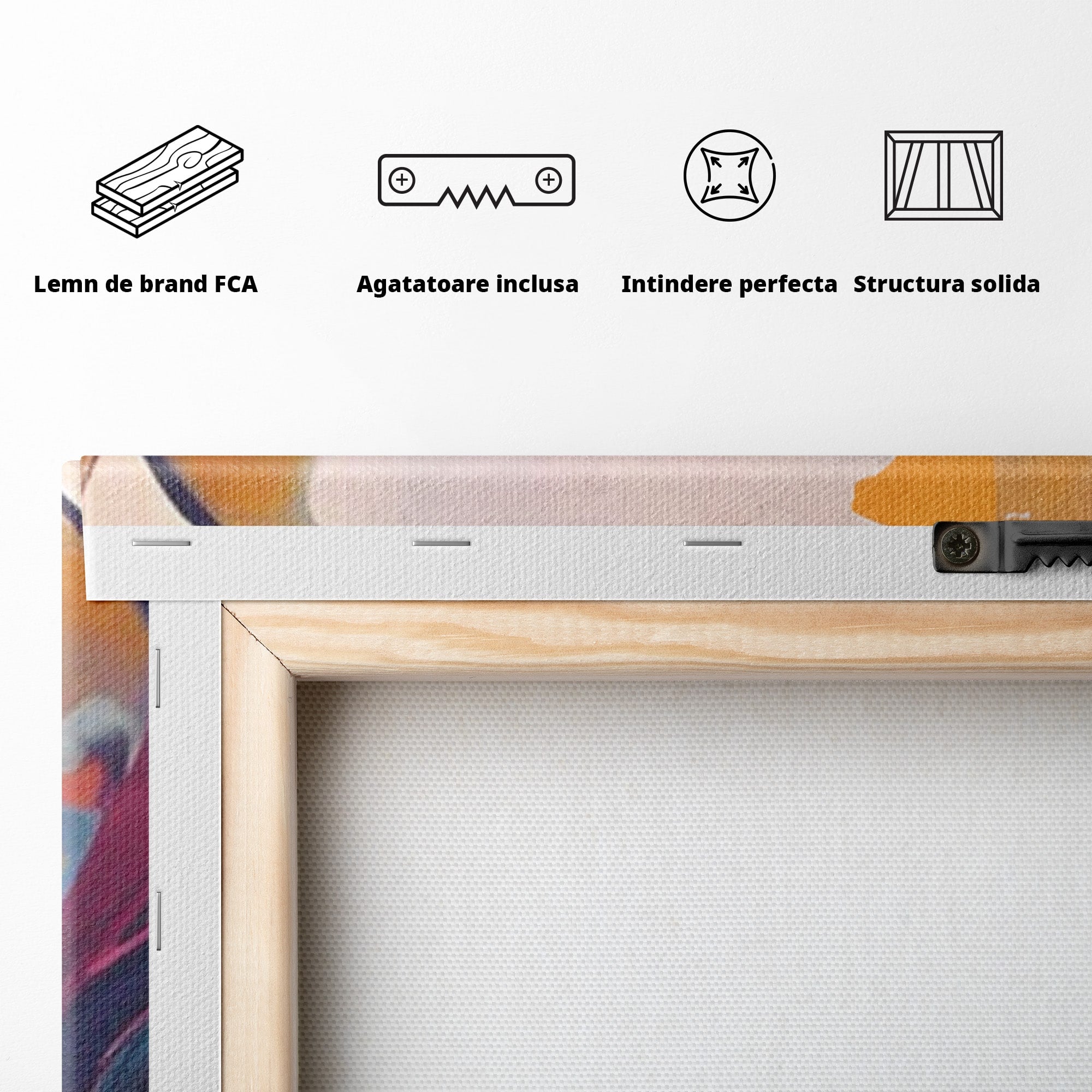 Set 2 Tablouri Canvas Premium LuxCanva® C2-1208, Paint By Katharina Rosnovsky, Relaxare, Living Room, Culori Vibrante