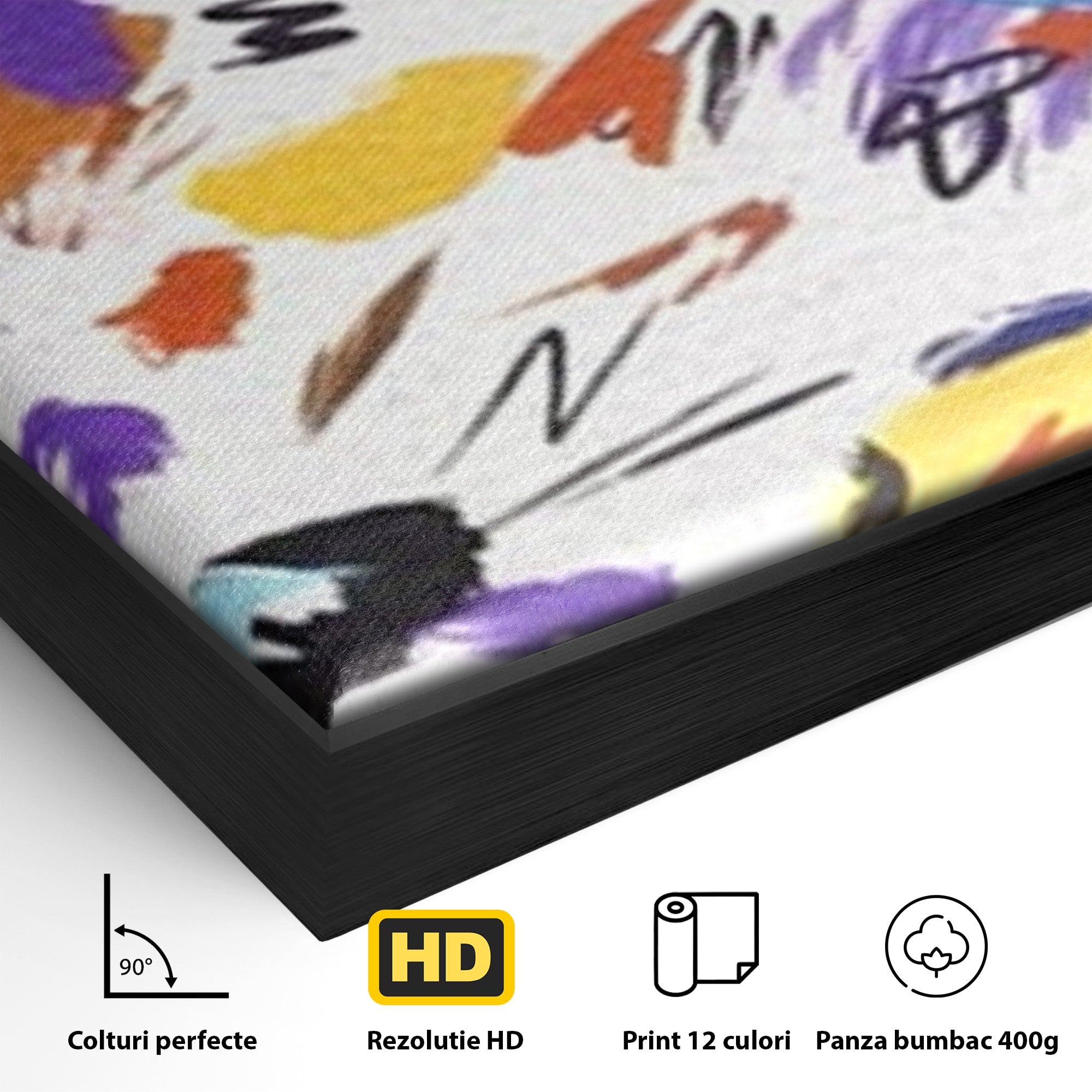 Set 2 Tablouri Canvas Premium LuxCanva® C2-1210, Frunze Cazatoare, Relaxare, Living Room, Culori Vibrante