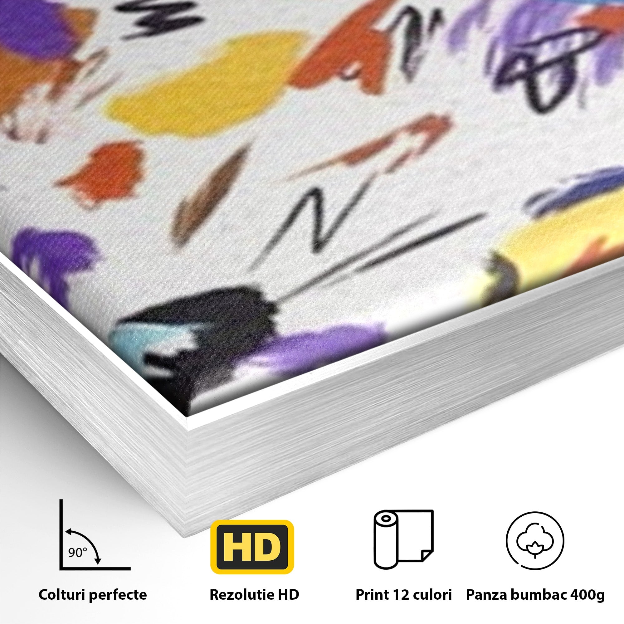 Set 2 Tablouri Canvas Premium LuxCanva® C2-1210, Frunze Cazatoare, Relaxare, Living Room, Culori Vibrante