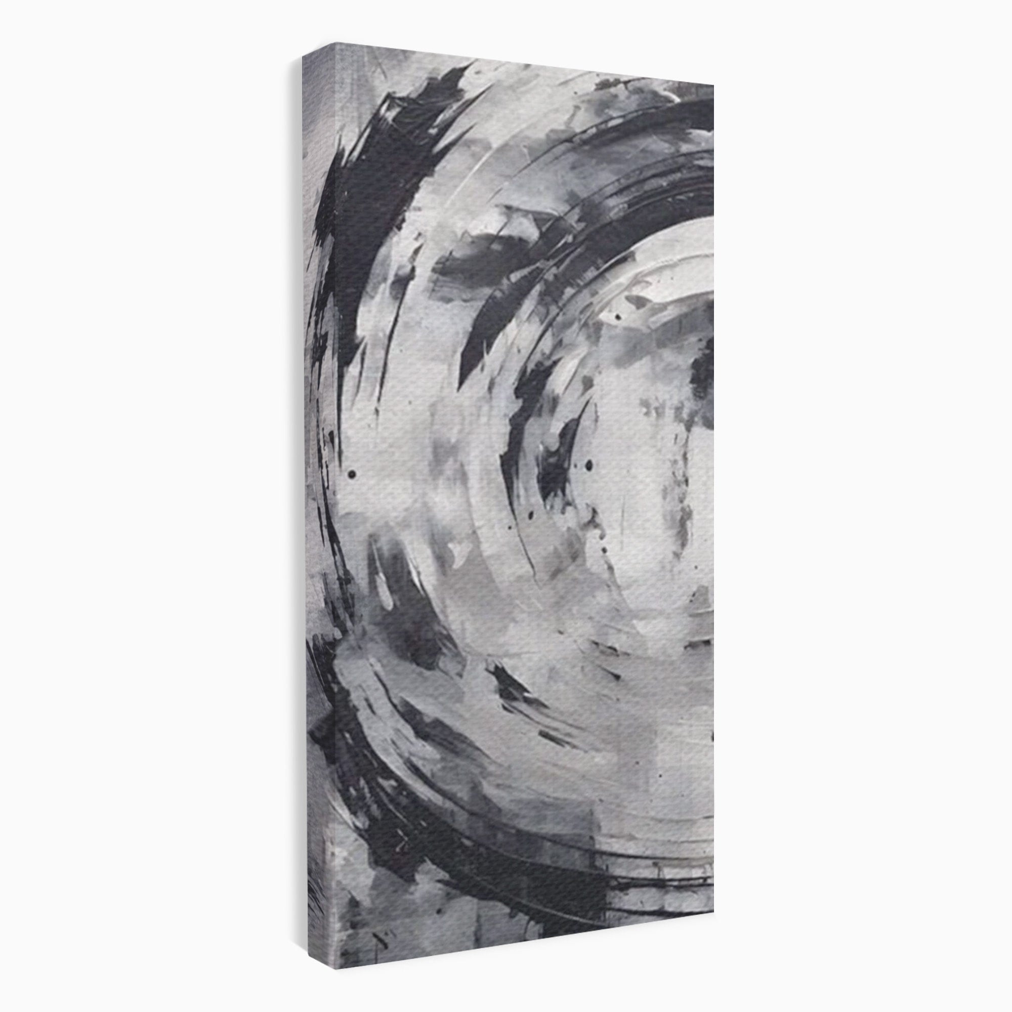Set 2 Tablouri Canvas Premium LuxCanva® C2-1217, Abstract Round Paint, Culori, Decorativ, Living Room, Culori Vibrante