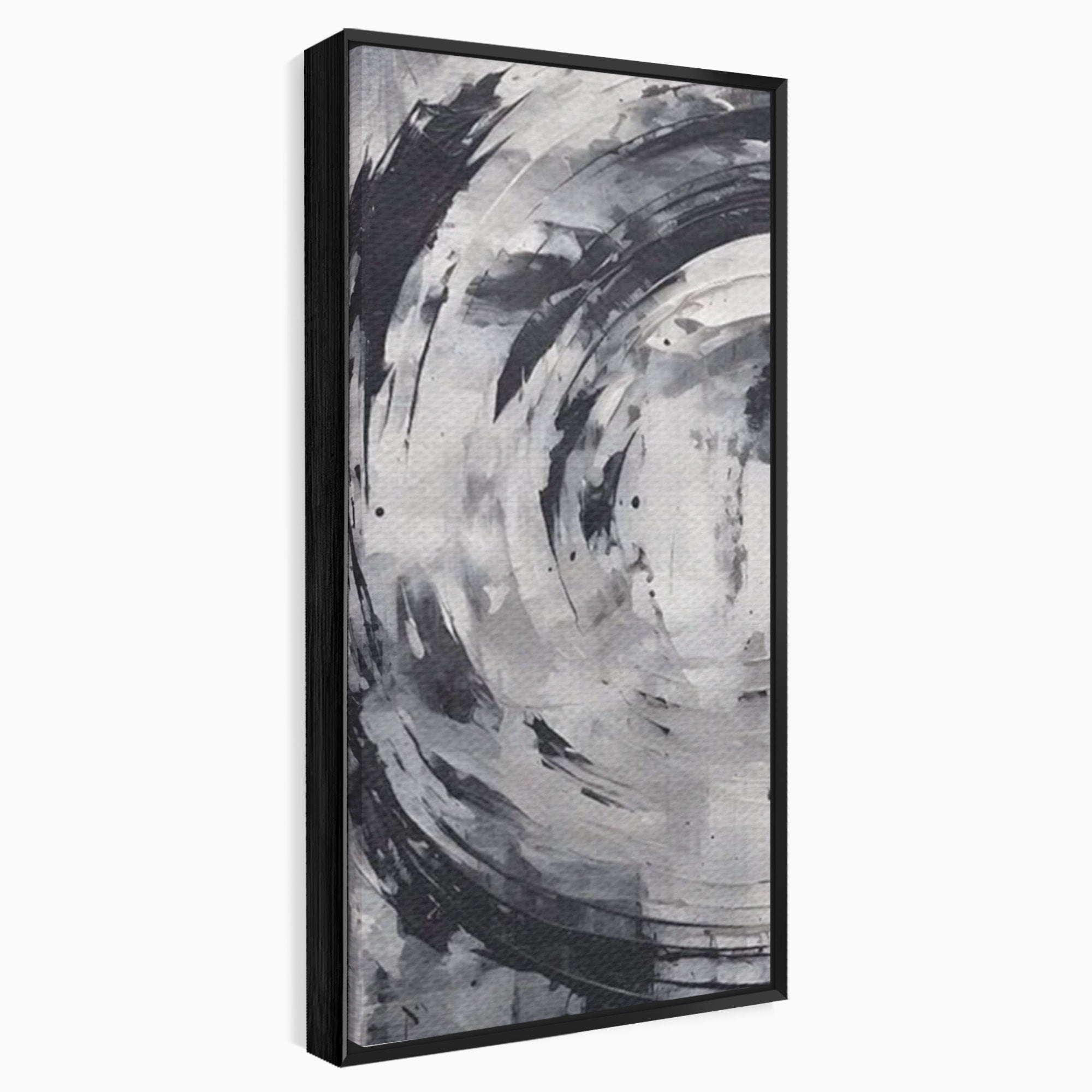 Set 2 Tablouri Canvas Premium LuxCanva® C2-1217, Abstract Round Paint, Culori, Decorativ, Living Room, Culori Vibrante