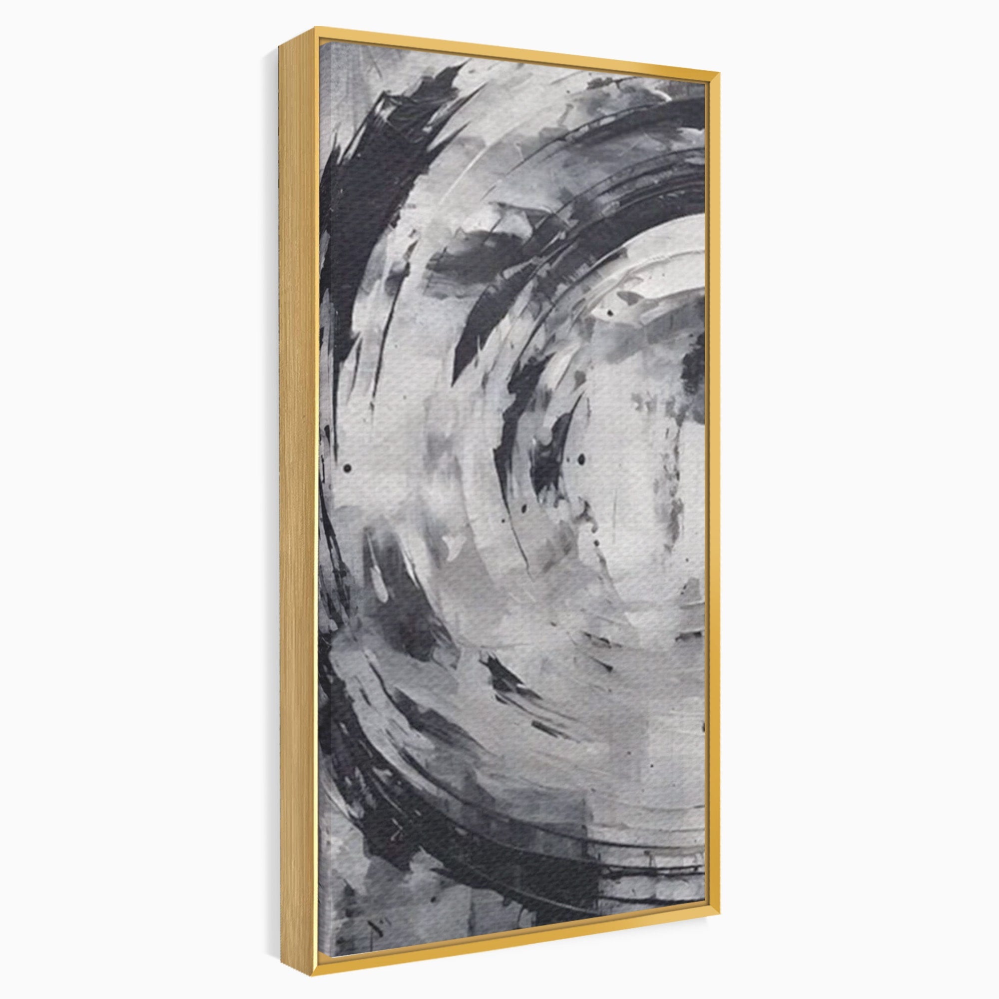 Set 2 Tablouri Canvas Premium LuxCanva® C2-1217, Abstract Round Paint, Culori, Decorativ, Living Room, Culori Vibrante
