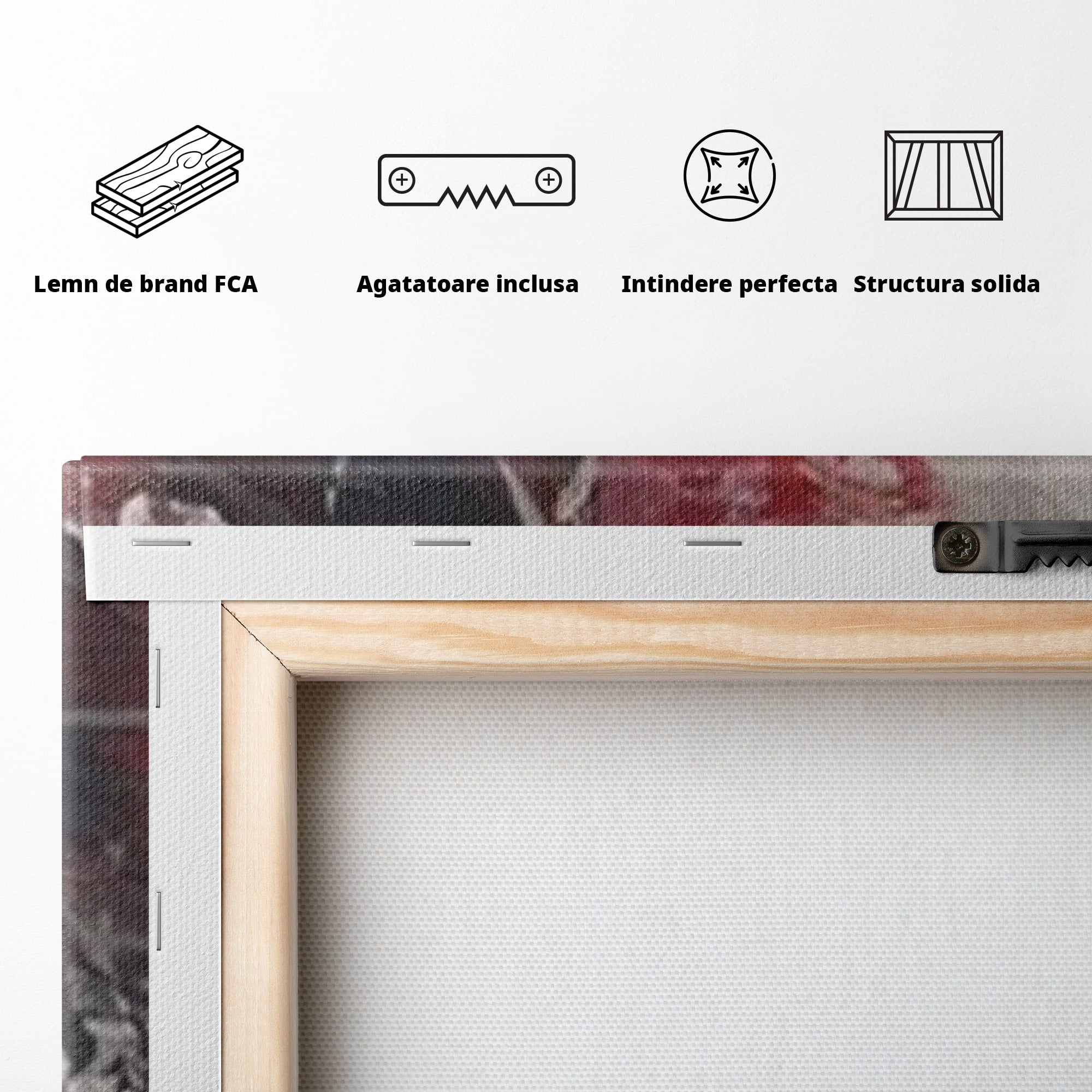Set 2 Tablouri Canvas Premium LuxCanva® C2-1221, Pete De Culoare Tablou Abstract, Relaxare, Living Room, Culori Vibrante