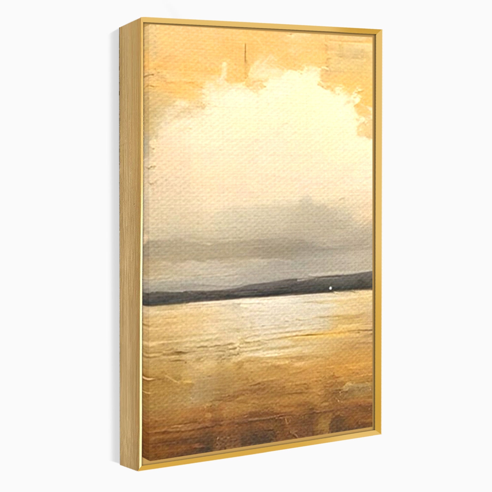 Set 2 Tablouri Canvas Premium LuxCanva® C2-1230, Sunset On The Lake, Relaxare, Living Room, Culori Vibrante