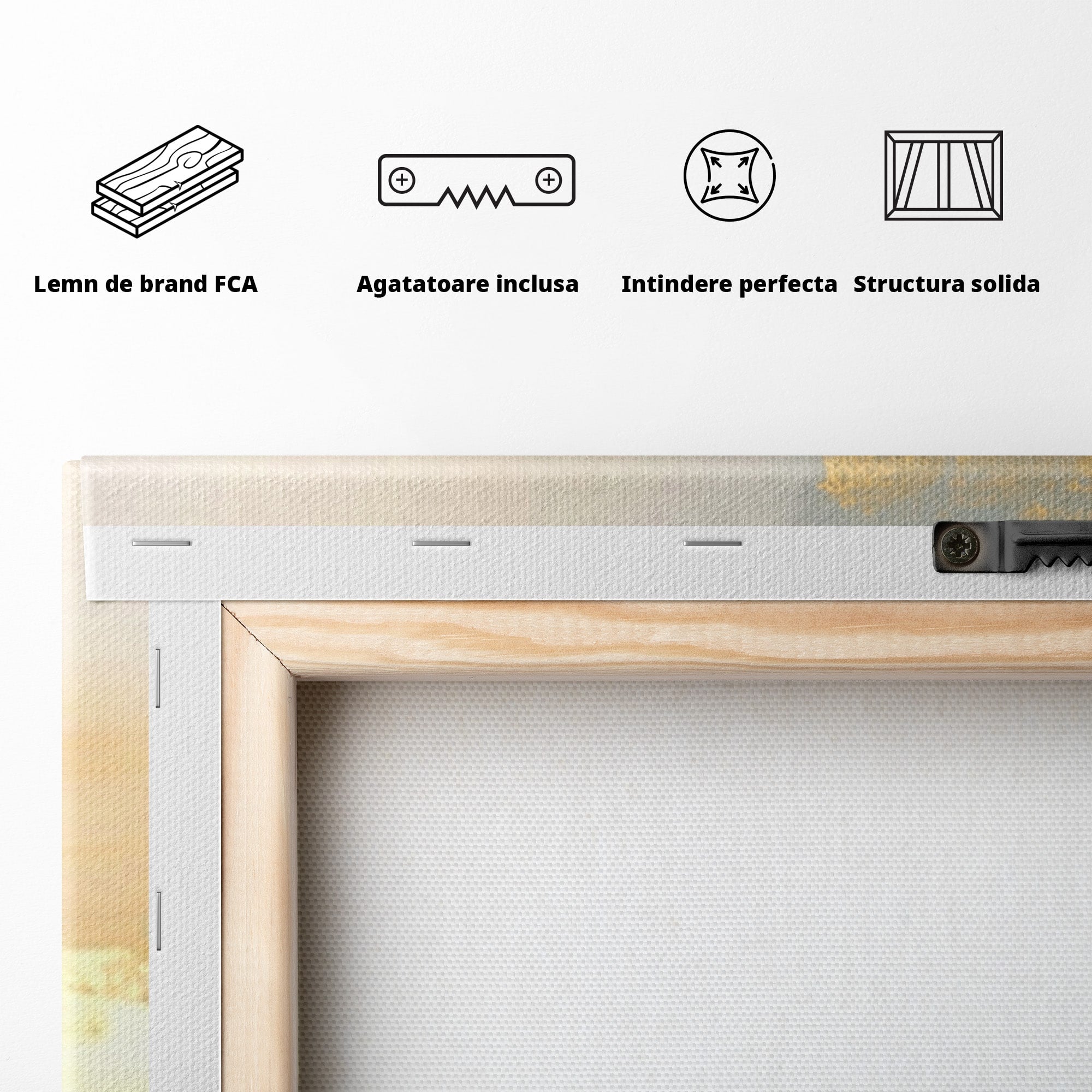 Set 2 Tablouri Canvas Premium LuxCanva® C2-1231, Rasarit Deasupra Marii, Relaxare, Living Room, Culori Vibrante