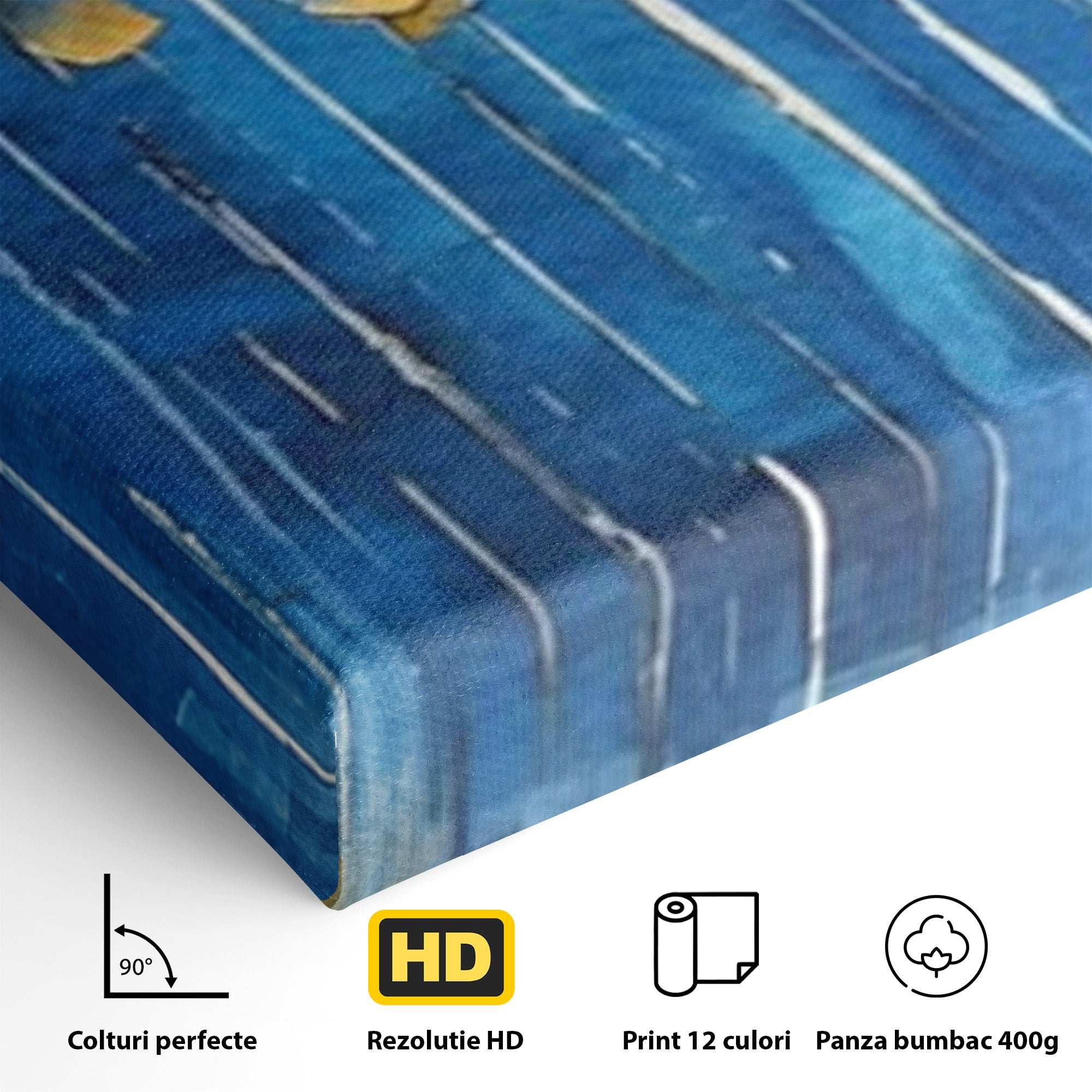 Set 2 Tablouri Canvas Premium LuxCanva® C2-1234, Abstract Autum Leafs, Relaxare, Living Room, Culori Vibrante