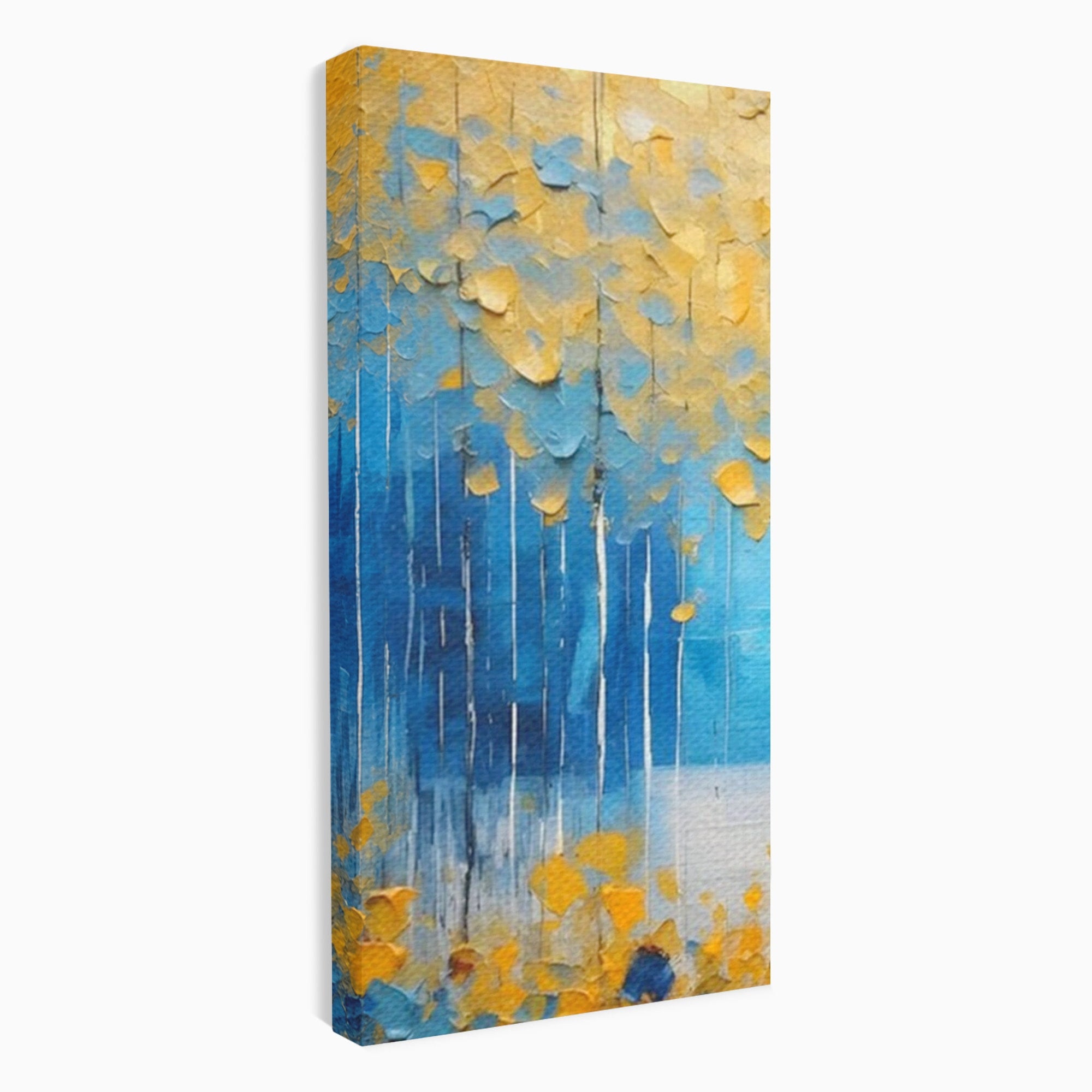 Set 2 Tablouri Canvas Premium LuxCanva® C2-1234, Abstract Autum Leafs, Relaxare, Living Room, Culori Vibrante