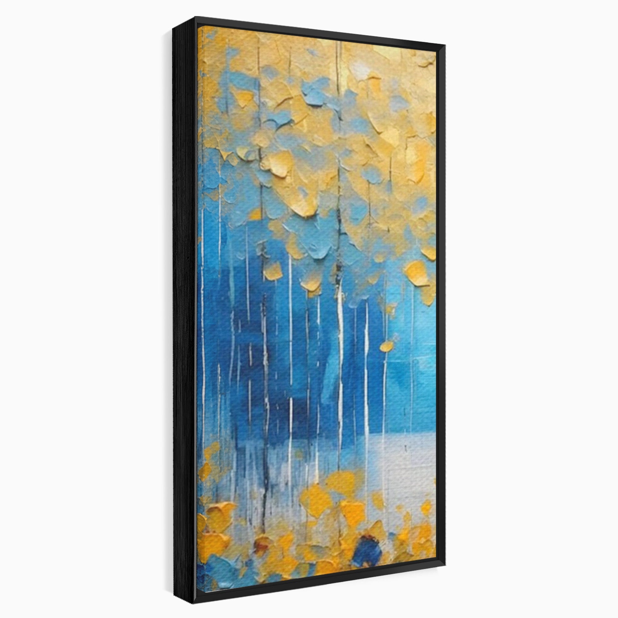 Set 2 Tablouri Canvas Premium LuxCanva® C2-1234, Abstract Autum Leafs, Relaxare, Living Room, Culori Vibrante